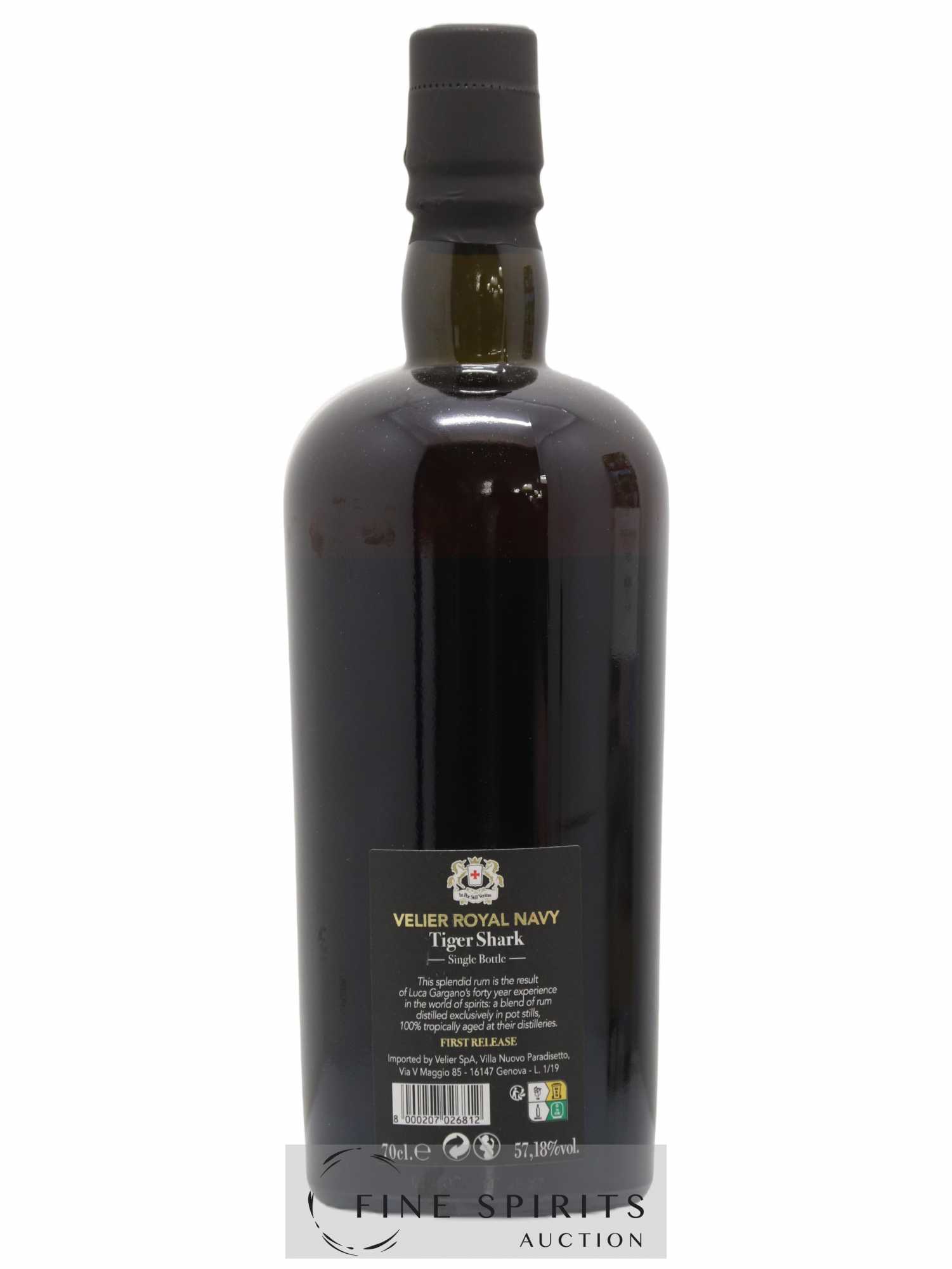 Velier Royal Navy Of. Tiger Shark - Single Bottle - First Release N°012 (sans prix de réserve) - Posten von 1 Flasche - 2