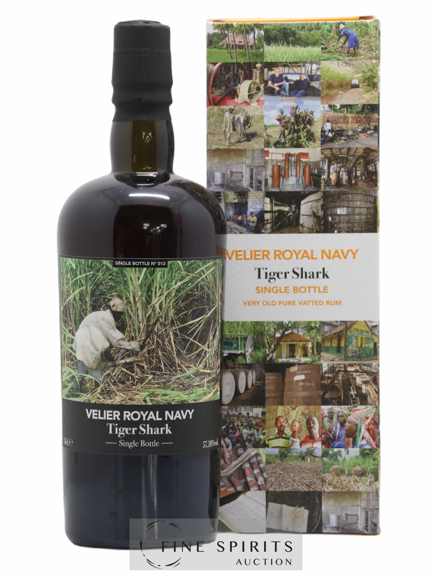 Velier Royal Navy Of. Tiger Shark - Single Bottle - First Release N°012 (sans prix de réserve) - Posten von 1 Flasche - 0