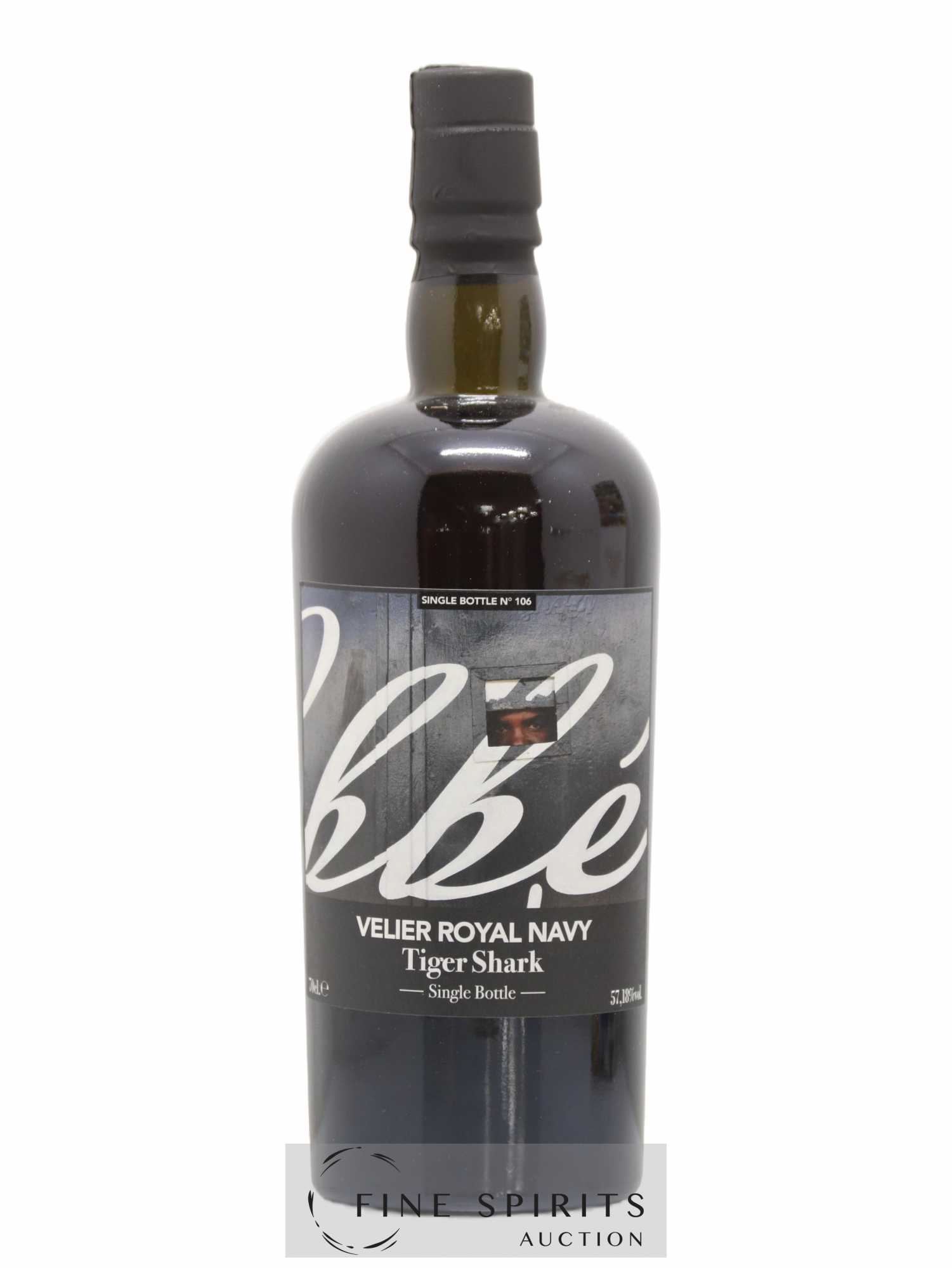 Velier Royal Navy Of. Tiger Shark - Single Bottle - First Release N°106 (sans prix de réserve) - Posten von 1 Flasche - 1