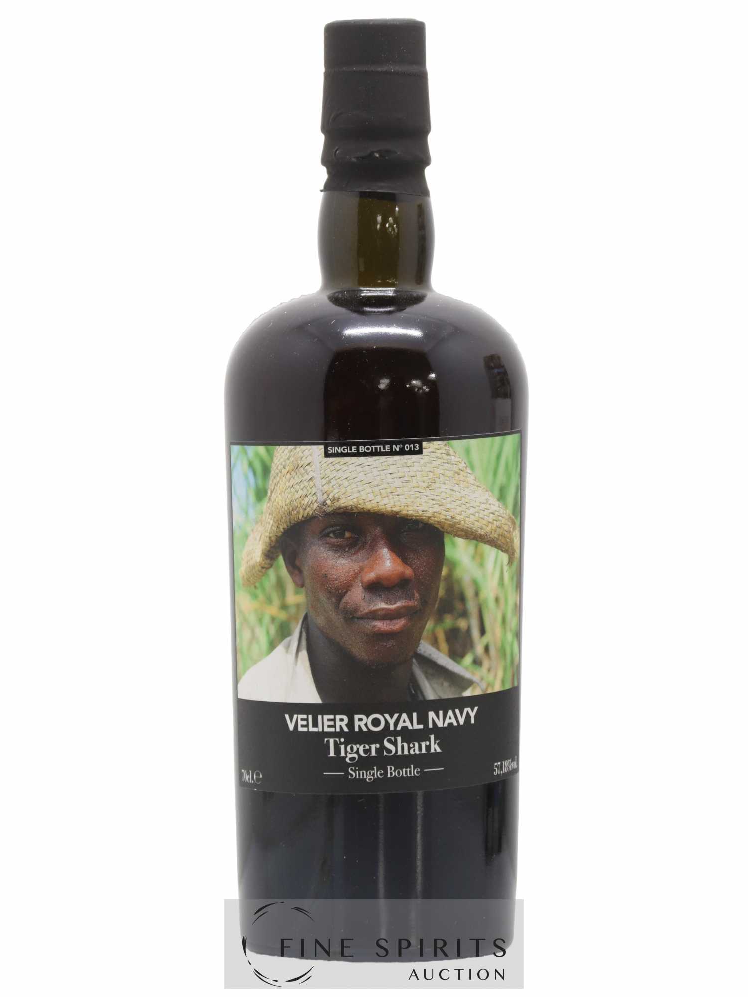 Velier Royal Navy Of. Tiger Shark - Single Bottle - First Release N°013 (sans prix de réserve) - Posten von 1 Flasche - 1