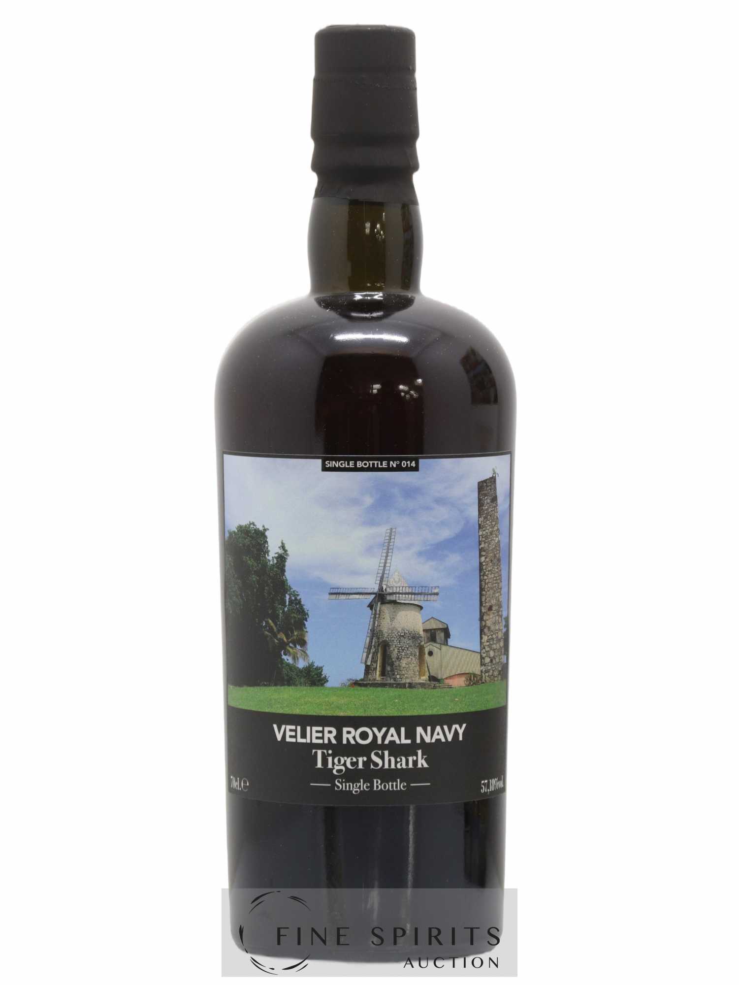 Velier Royal Navy Of. Tiger Shark - Single Bottle - First Release N°014 (sans prix de réserve) - Posten von 1 Flasche - 1
