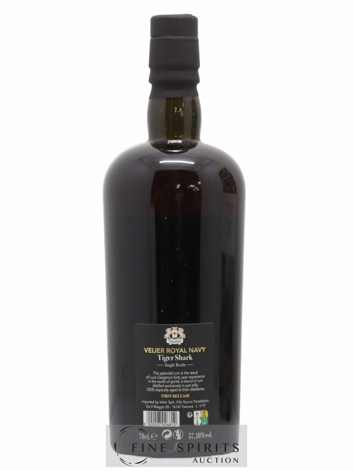 Velier Royal Navy Of. Tiger Shark - Single Bottle - First Release N°014 (sans prix de réserve) - Posten von 1 Flasche - 2