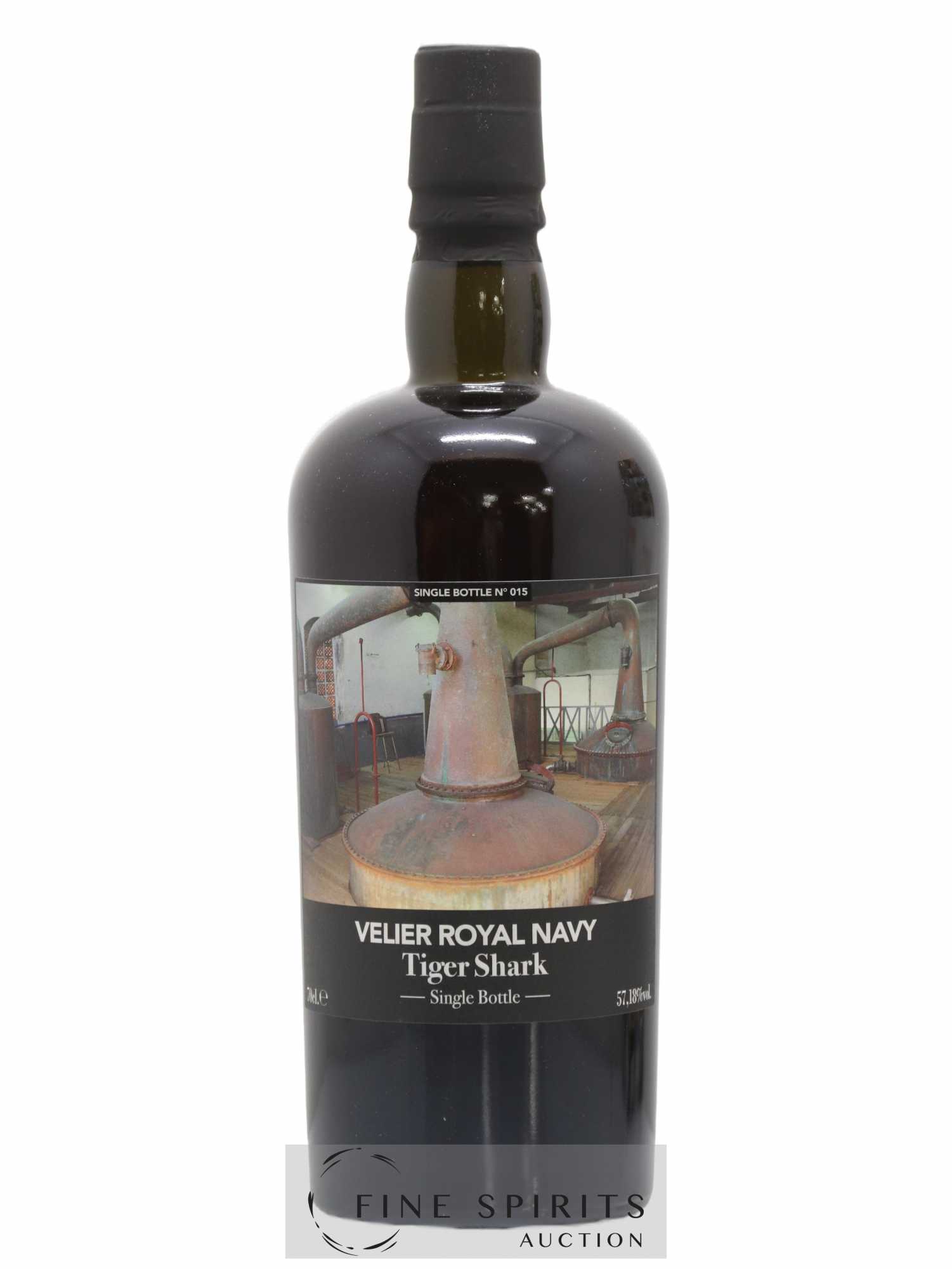 Velier Royal Navy Of. Tiger Shark - Single Bottle - First Release N°015 (sans prix de réserve) - Posten von 1 Flasche - 1