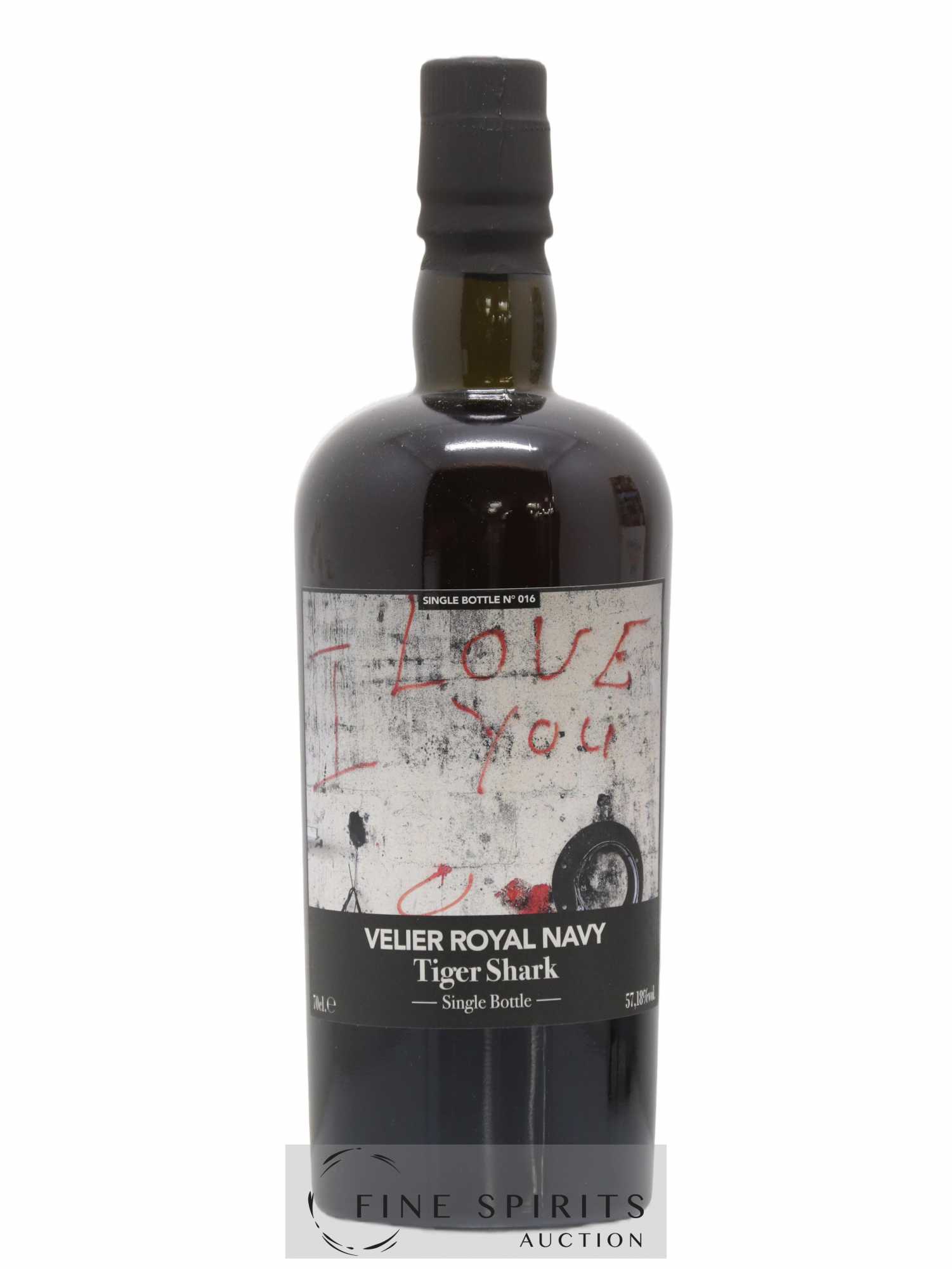 Velier Royal Navy Of. Tiger Shark - Single Bottle - First Release N°016 (sans prix de réserve) - Posten von 1 Flasche - 1