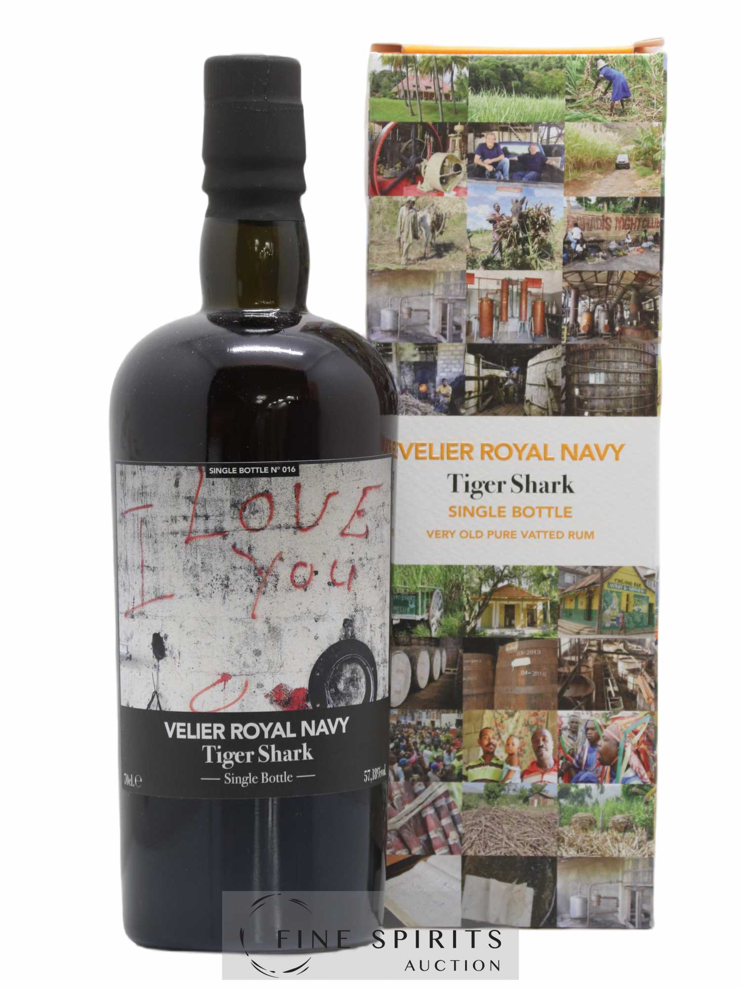 Velier Royal Navy Of. Tiger Shark - Single Bottle - First Release N°016 (sans prix de réserve) - Posten von 1 Flasche - 0