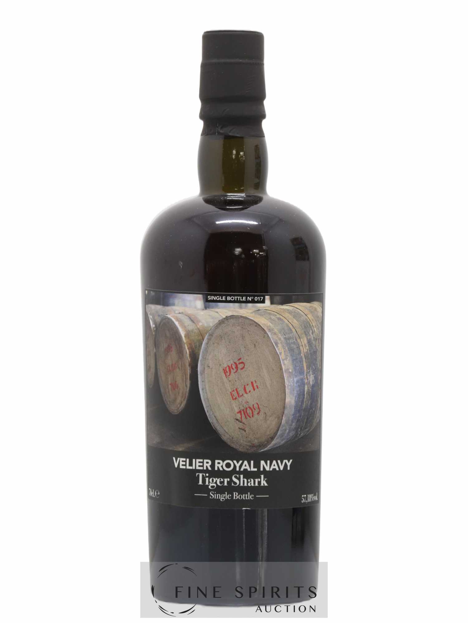 Velier Royal Navy Of. Tiger Shark - Single Bottle - First Release N°017 (sans prix de réserve) - Posten von 1 Flasche - 1