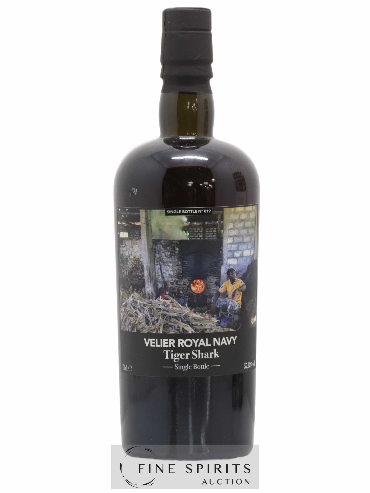 Velier Royal Navy Of. Tiger Shark - Single Bottle - First Release N°019 (sans prix de réserve) - Posten von 1 Flasche - 1
