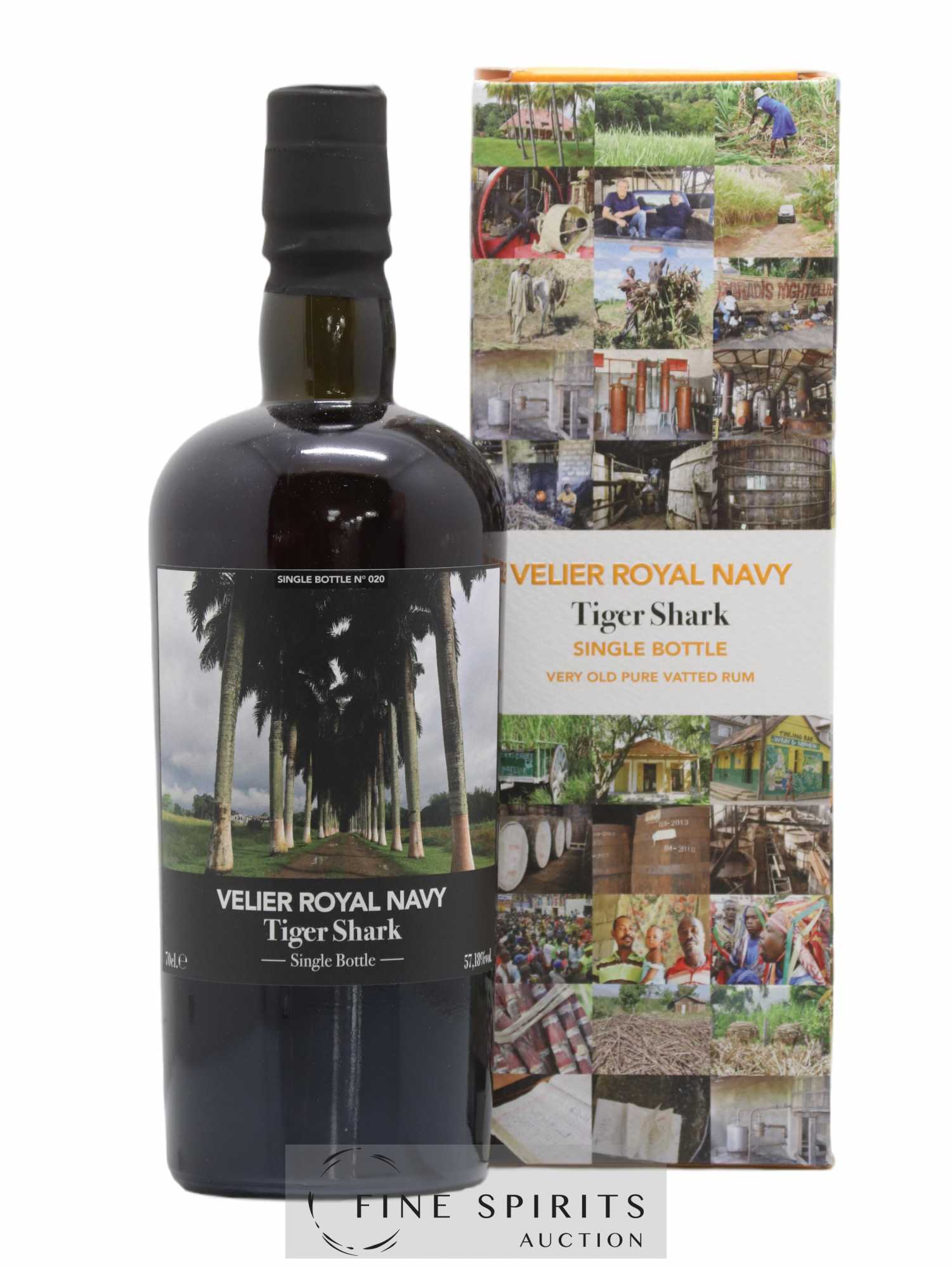 Velier Royal Navy Of. Tiger Shark - Single Bottle - First Release N°020 (sans prix de réserve) - Posten von 1 Flasche - 0