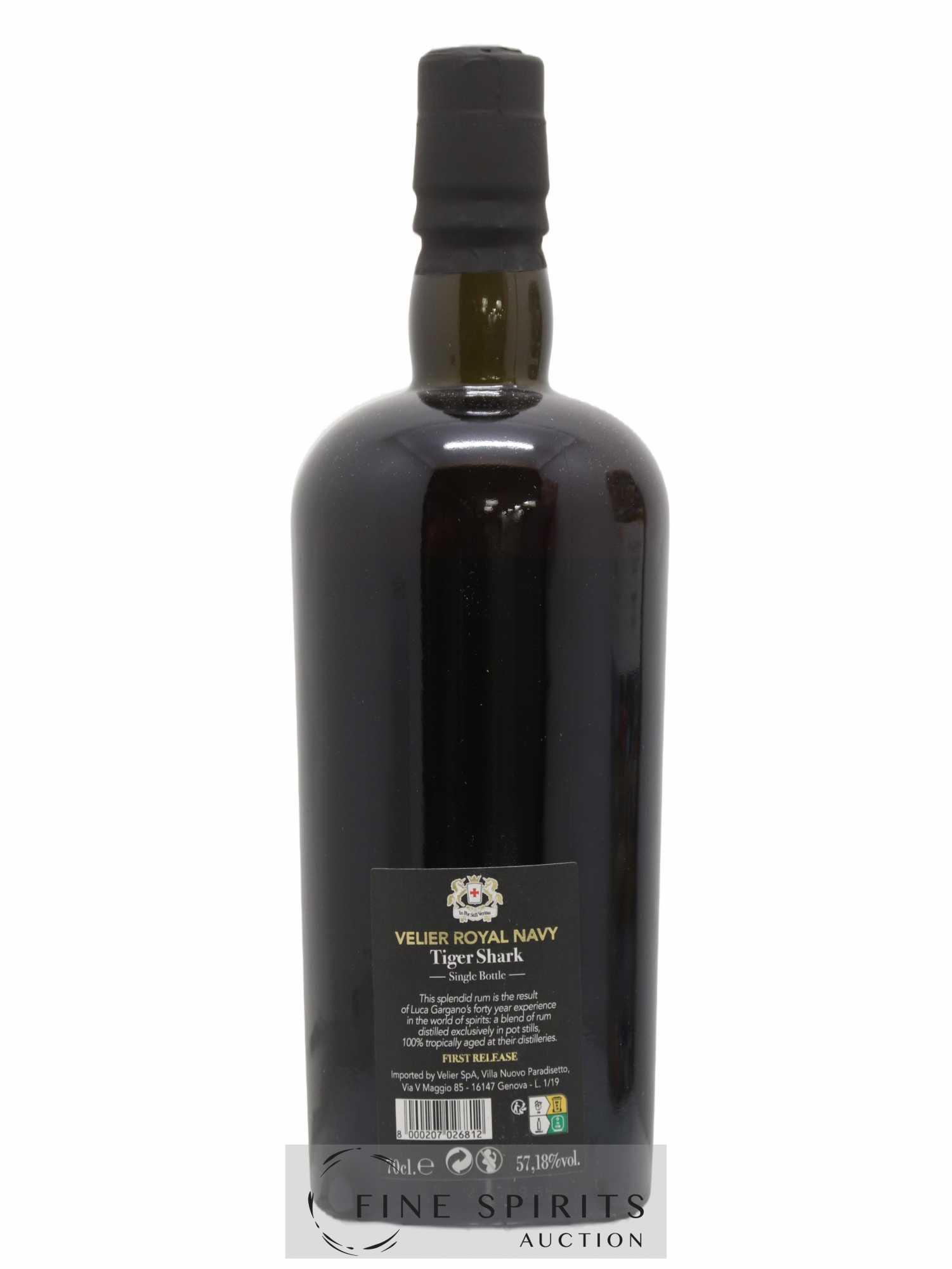 Velier Royal Navy Of. Tiger Shark - Single Bottle - First Release N°022 (sans prix de réserve) - Posten von 1 Flasche - 2