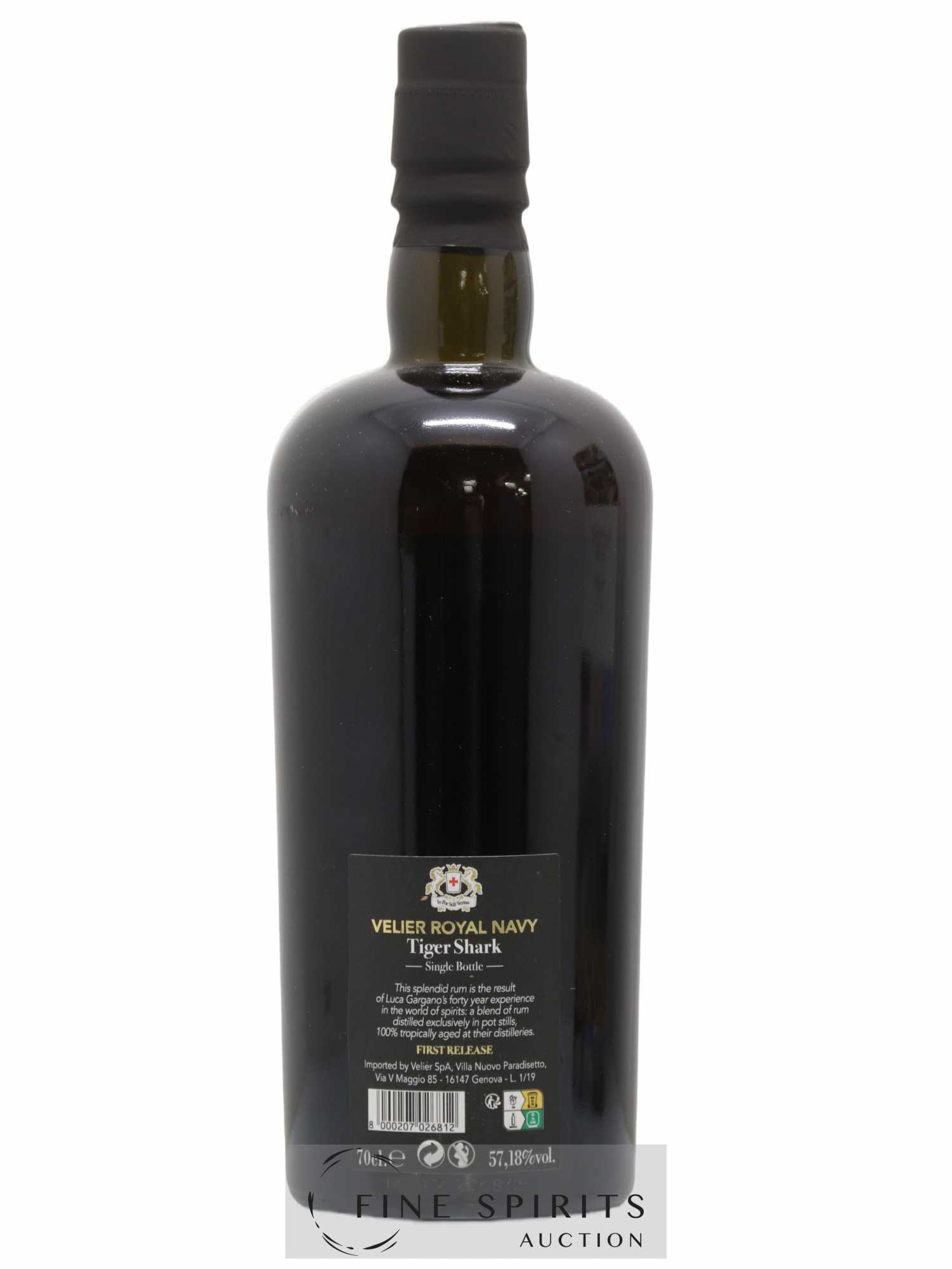 Velier Royal Navy Of. Tiger Shark - Single Bottle - First Release N°023 (sans prix de réserve) - Posten von 1 Flasche - 2