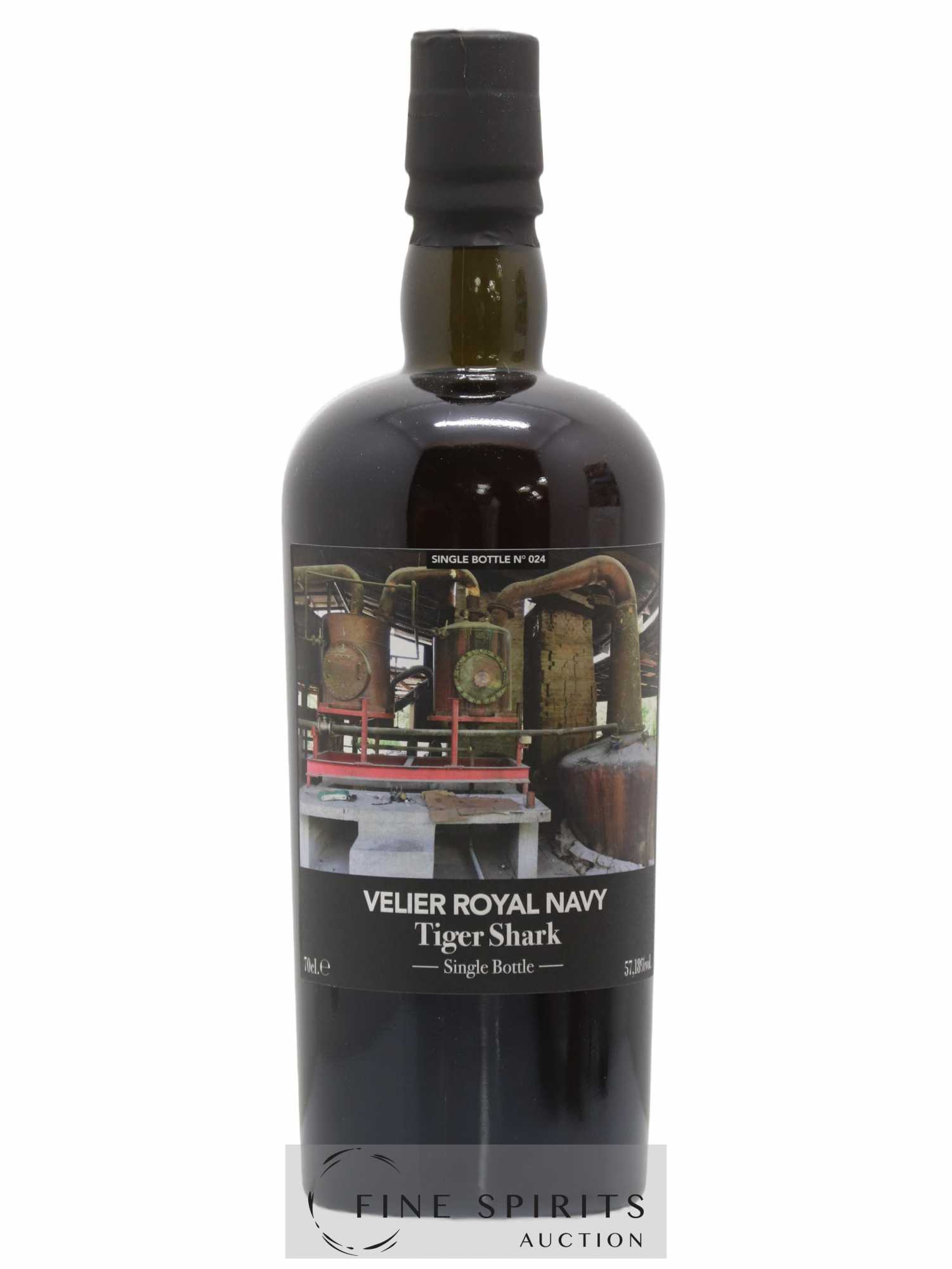 Velier Royal Navy Of. Tiger Shark - Single Bottle - First Release N°024 (sans prix de réserve) - Posten von 1 Flasche - 1