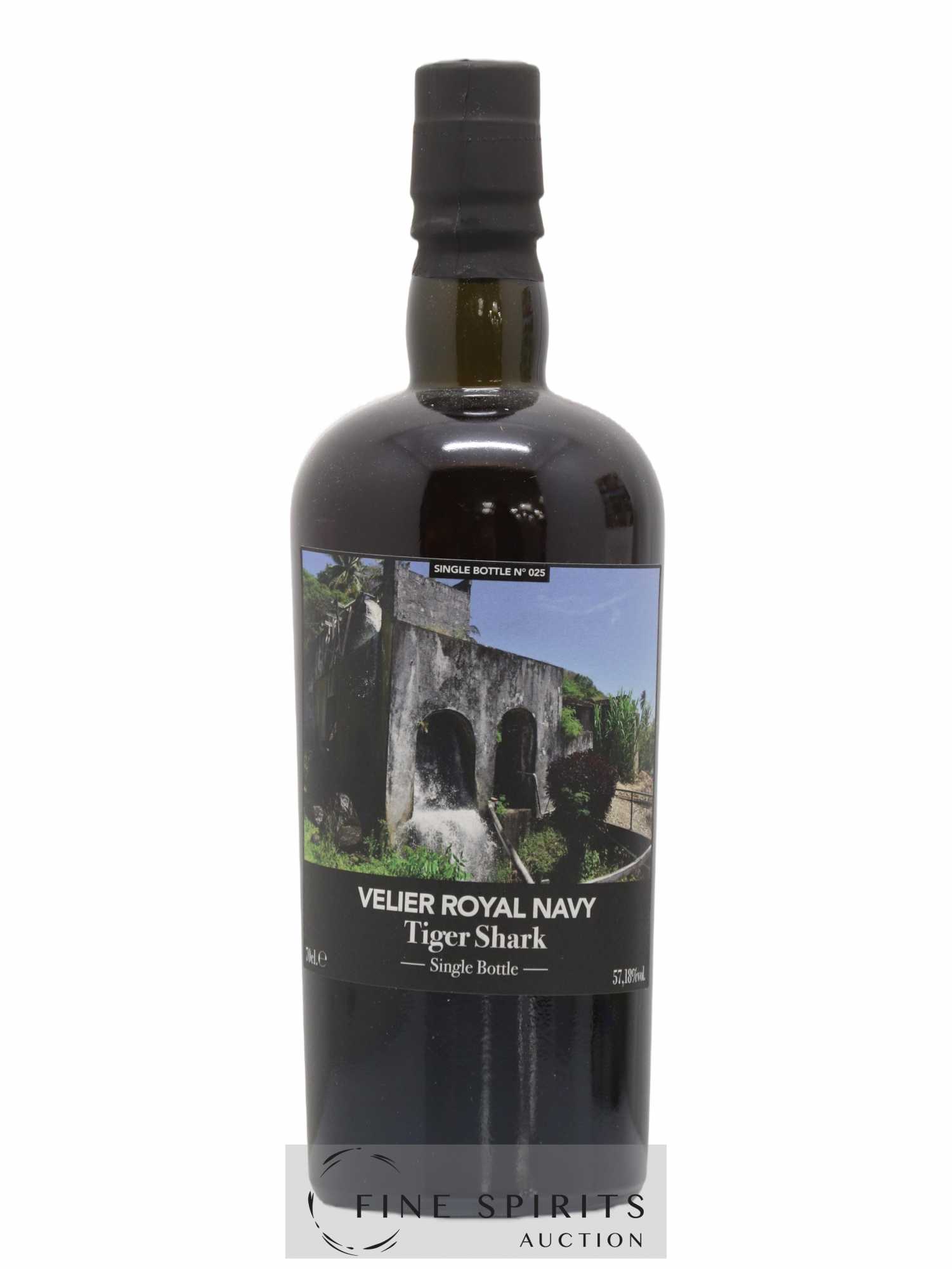 Velier Royal Navy Of. Tiger Shark - Single Bottle - First Release N°025 (sans prix de réserve) - Posten von 1 Flasche - 1