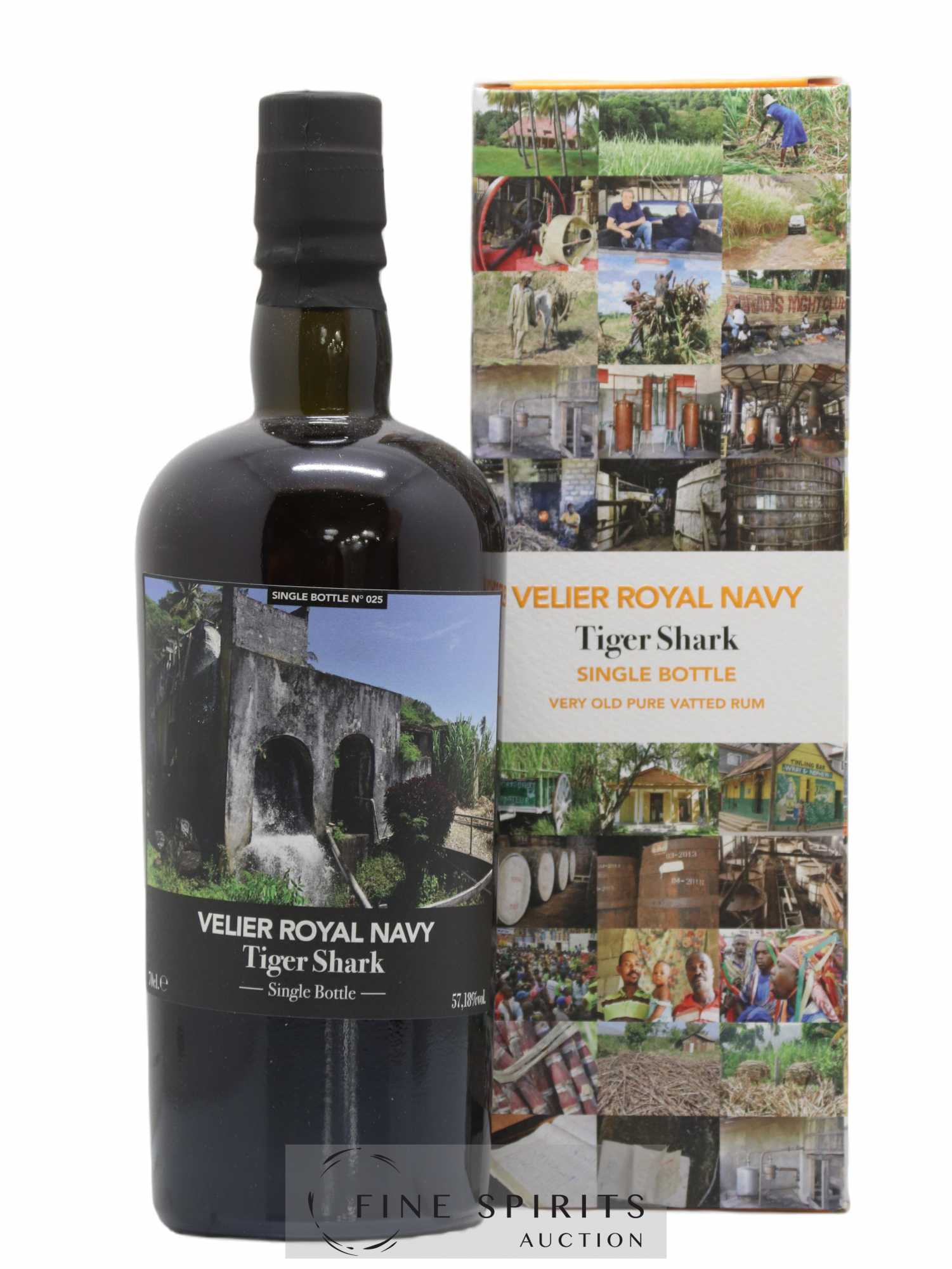 Velier Royal Navy Of. Tiger Shark - Single Bottle - First Release N°025 (sans prix de réserve) - Posten von 1 Flasche - 0