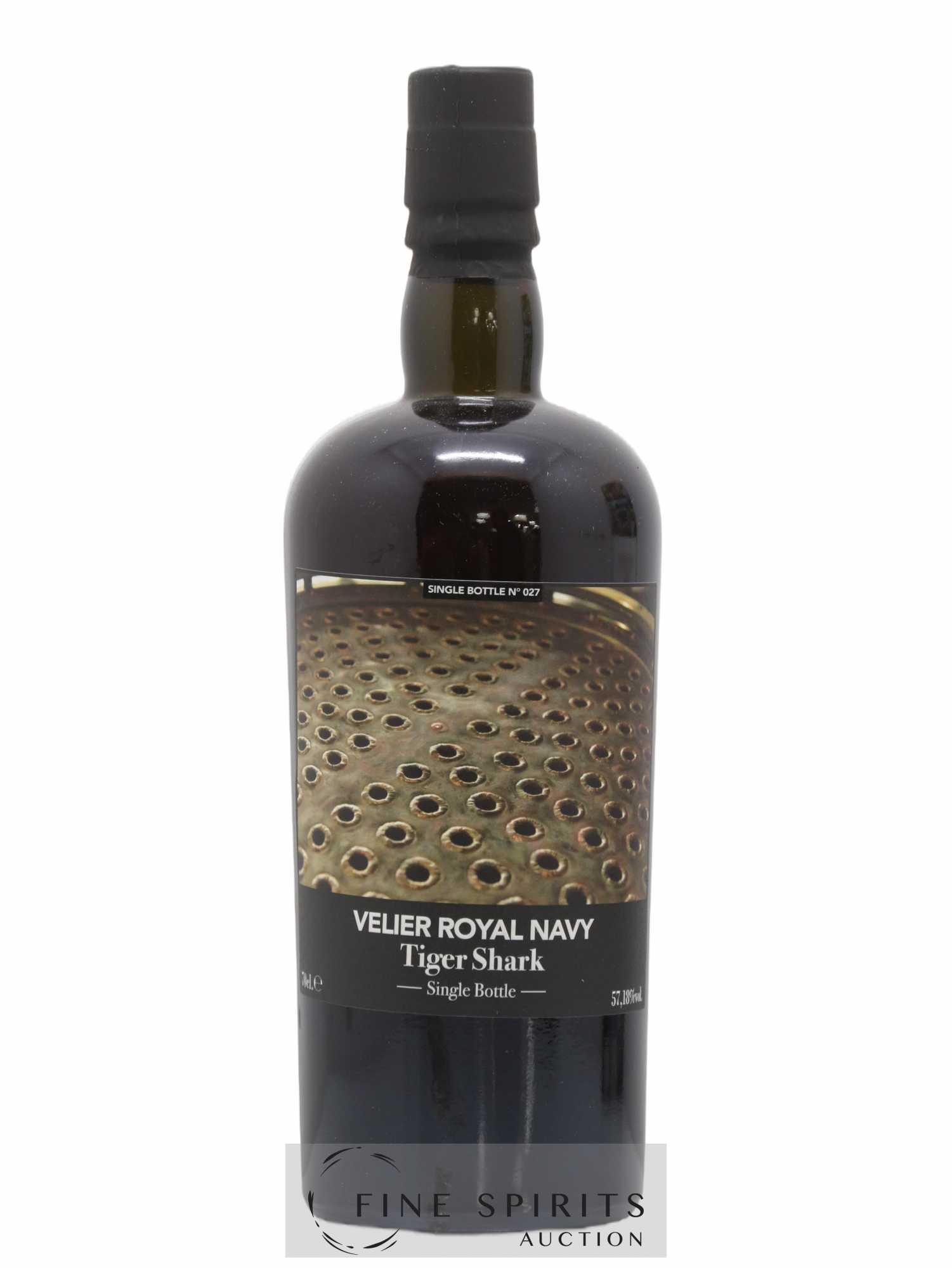 Velier Royal Navy Of. Tiger Shark - Single Bottle - First Release N°027 (sans prix de réserve) - Posten von 1 Flasche - 1