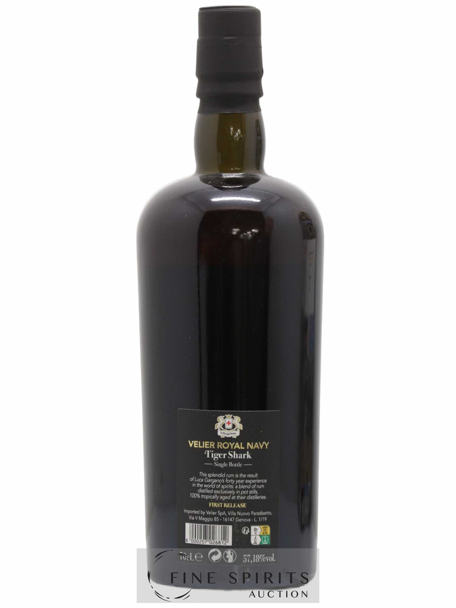 Velier Royal Navy Of. Tiger Shark - Single Bottle - First Release N°030 (sans prix de réserve) - Posten von 1 Flasche - 2