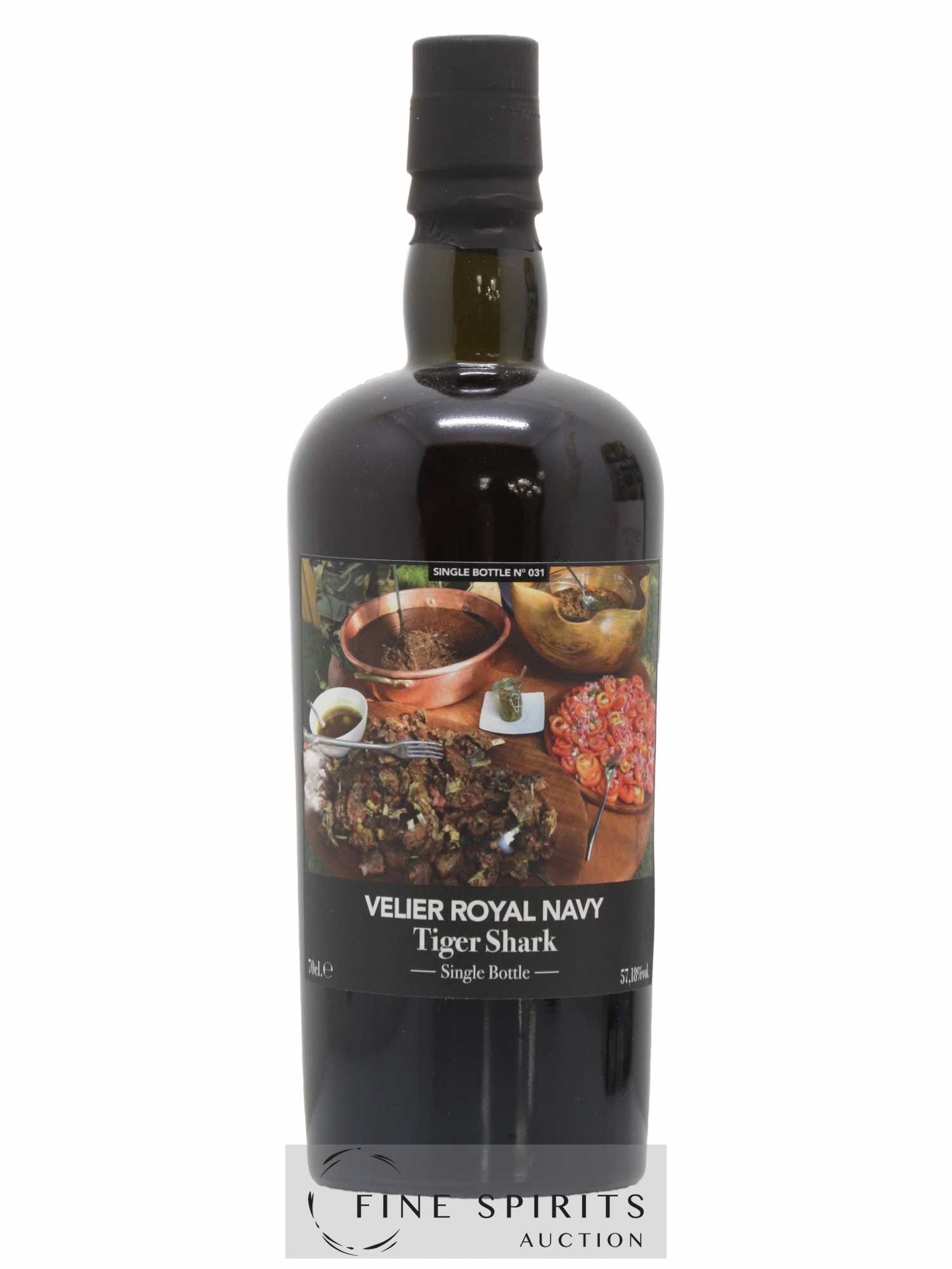 Velier Royal Navy Of. Tiger Shark - Single Bottle - First Release N°031 (sans prix de réserve) - Posten von 1 Flasche - 1