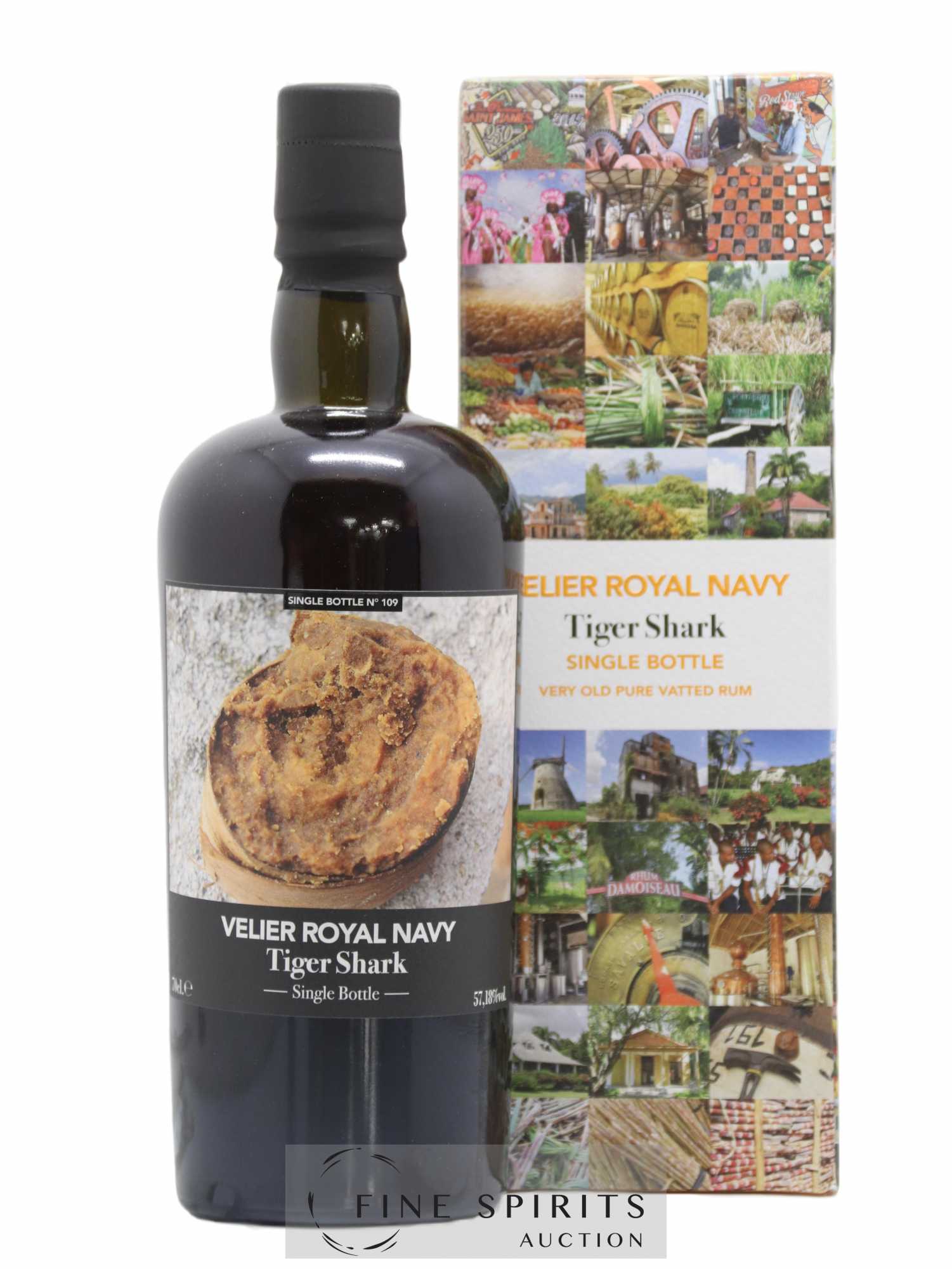 Velier Royal Navy Of. Tiger Shark - Single Bottle - First Release N°109 (sans prix de réserve) - Posten von 1 Flasche - 0
