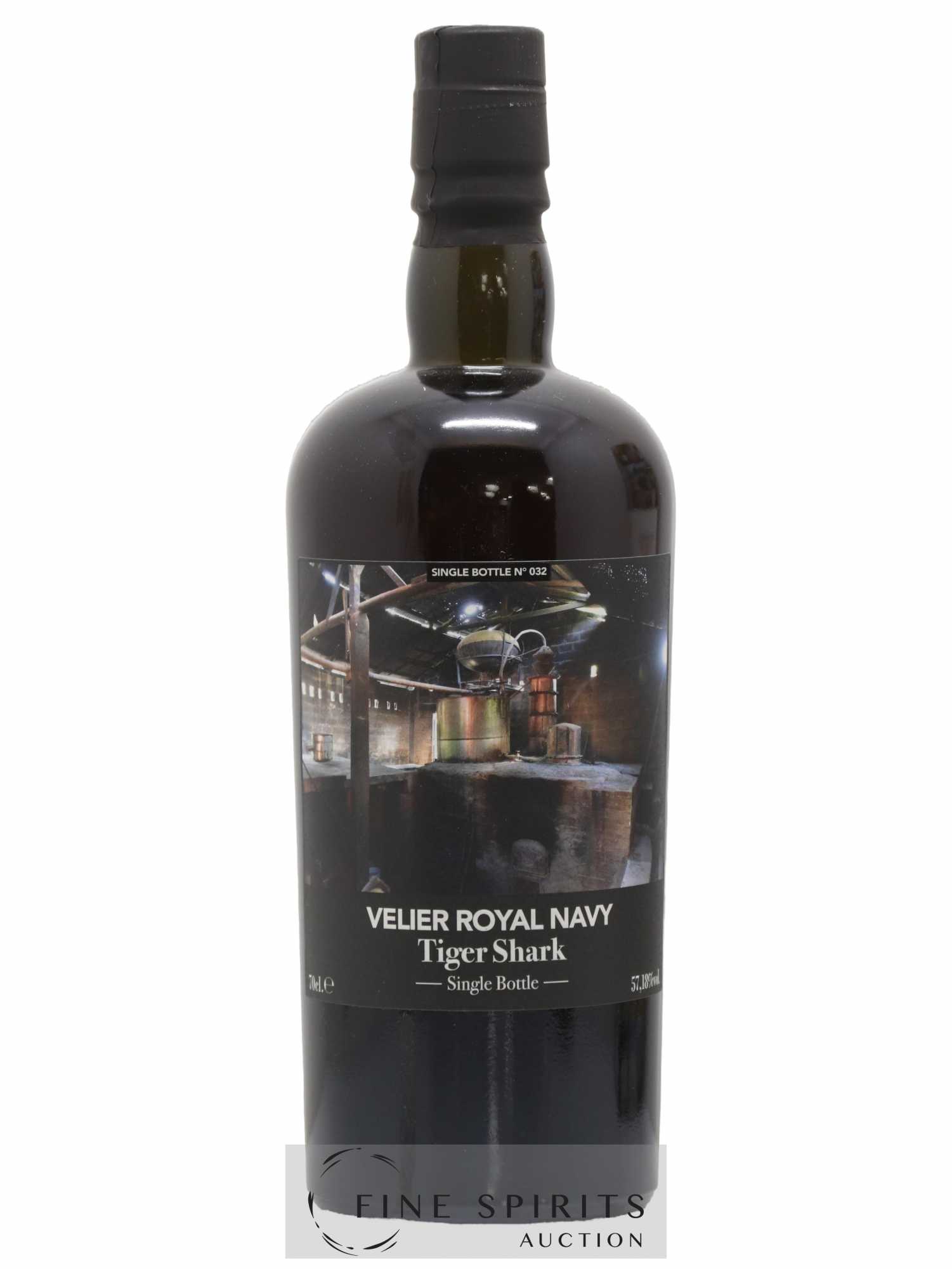 Velier Royal Navy Of. Tiger Shark - Single Bottle - First Release N°032 (sans prix de réserve) - Posten von 1 Flasche - 1