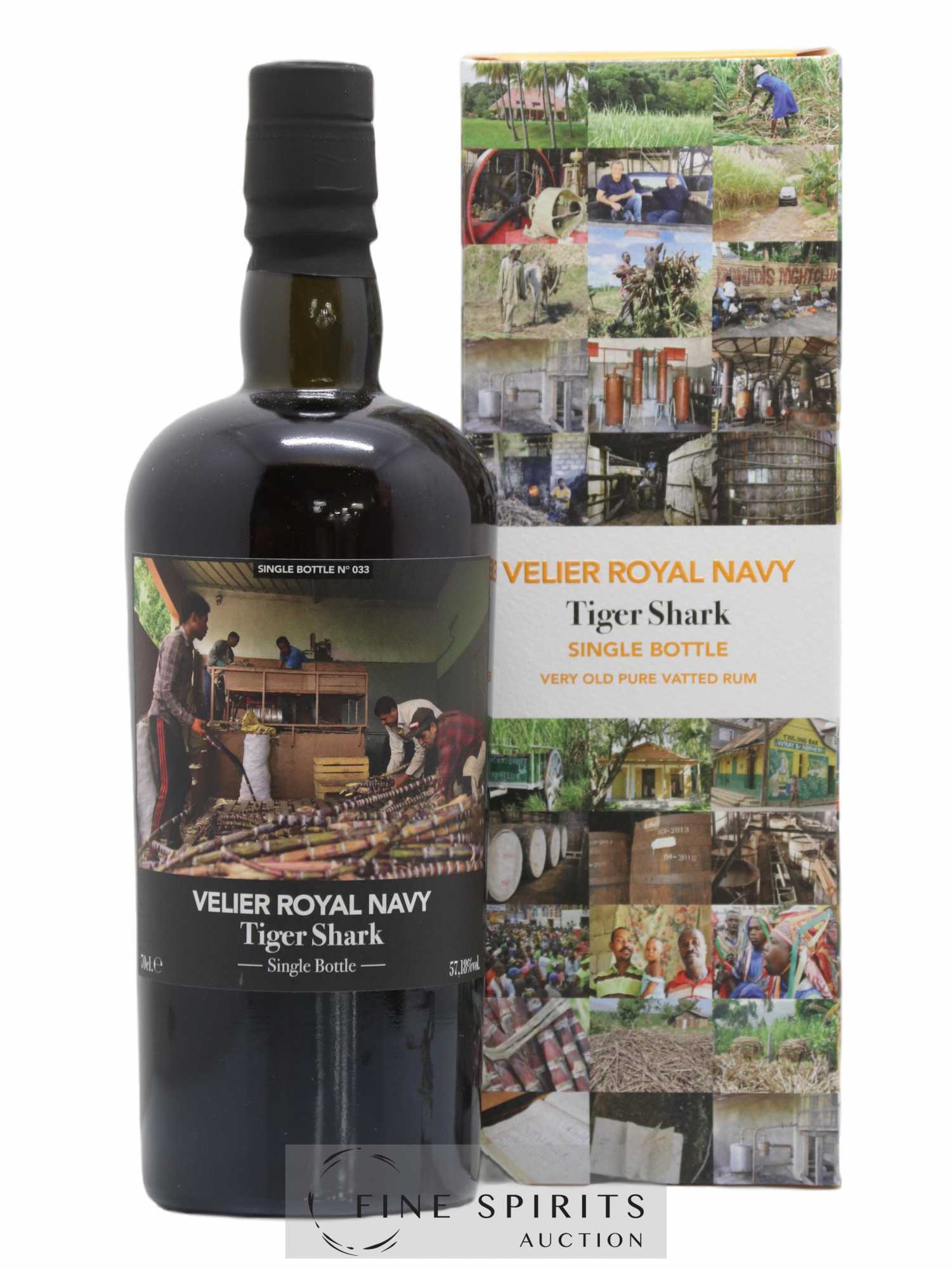 Velier Royal Navy Of. Tiger Shark - Single Bottle - First Release N°033 (sans prix de réserve) - Posten von 1 Flasche - 0