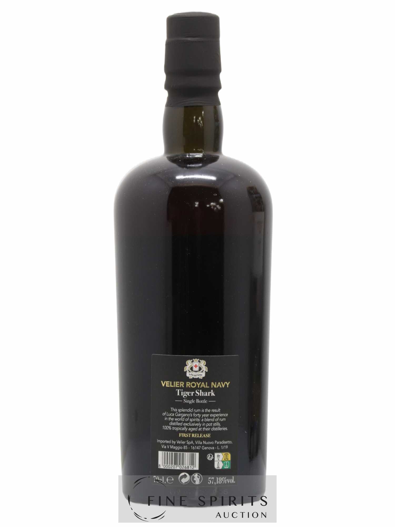 Velier Royal Navy Of. Tiger Shark - Single Bottle - First Release N°035 (sans prix de réserve) - Posten von 1 Flasche - 2