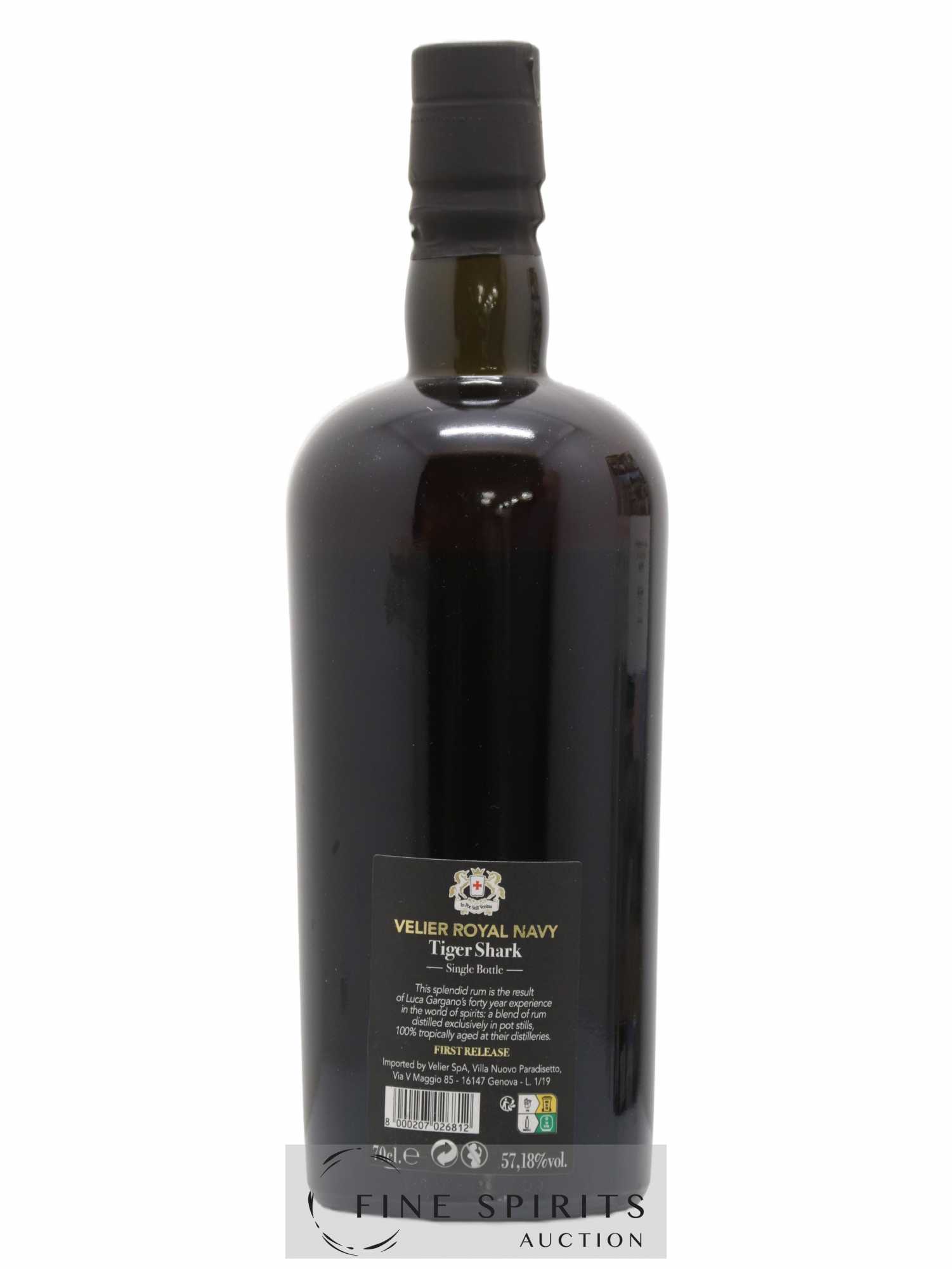 Velier Royal Navy Of. Tiger Shark - Single Bottle - First Release N°036 (sans prix de réserve) - Posten von 1 Flasche - 2