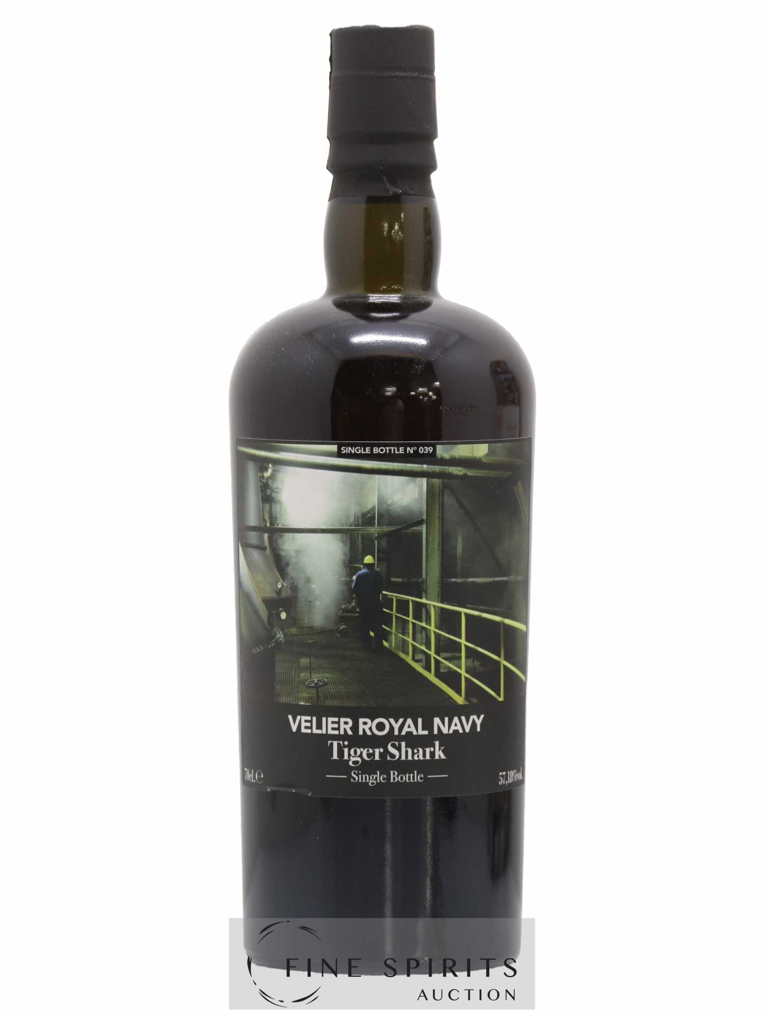 Velier Royal Navy Of. Tiger Shark - Single Bottle - First Release N°039 (sans prix de réserve) - Posten von 1 Flasche - 1