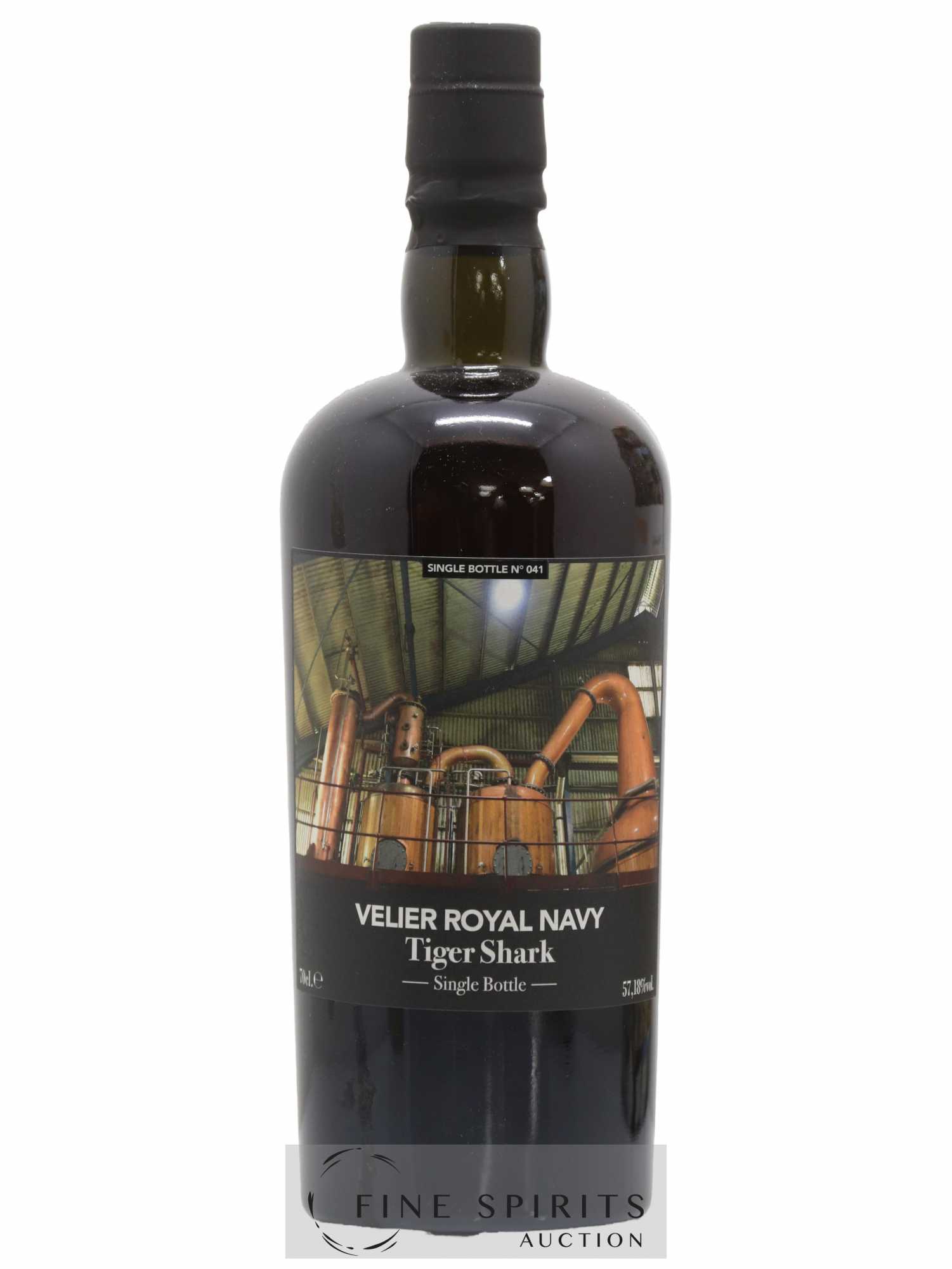 Velier Royal Navy Of. Tiger Shark - Single Bottle - First Release N°041 (sans prix de réserve) - Posten von 1 Flasche - 1