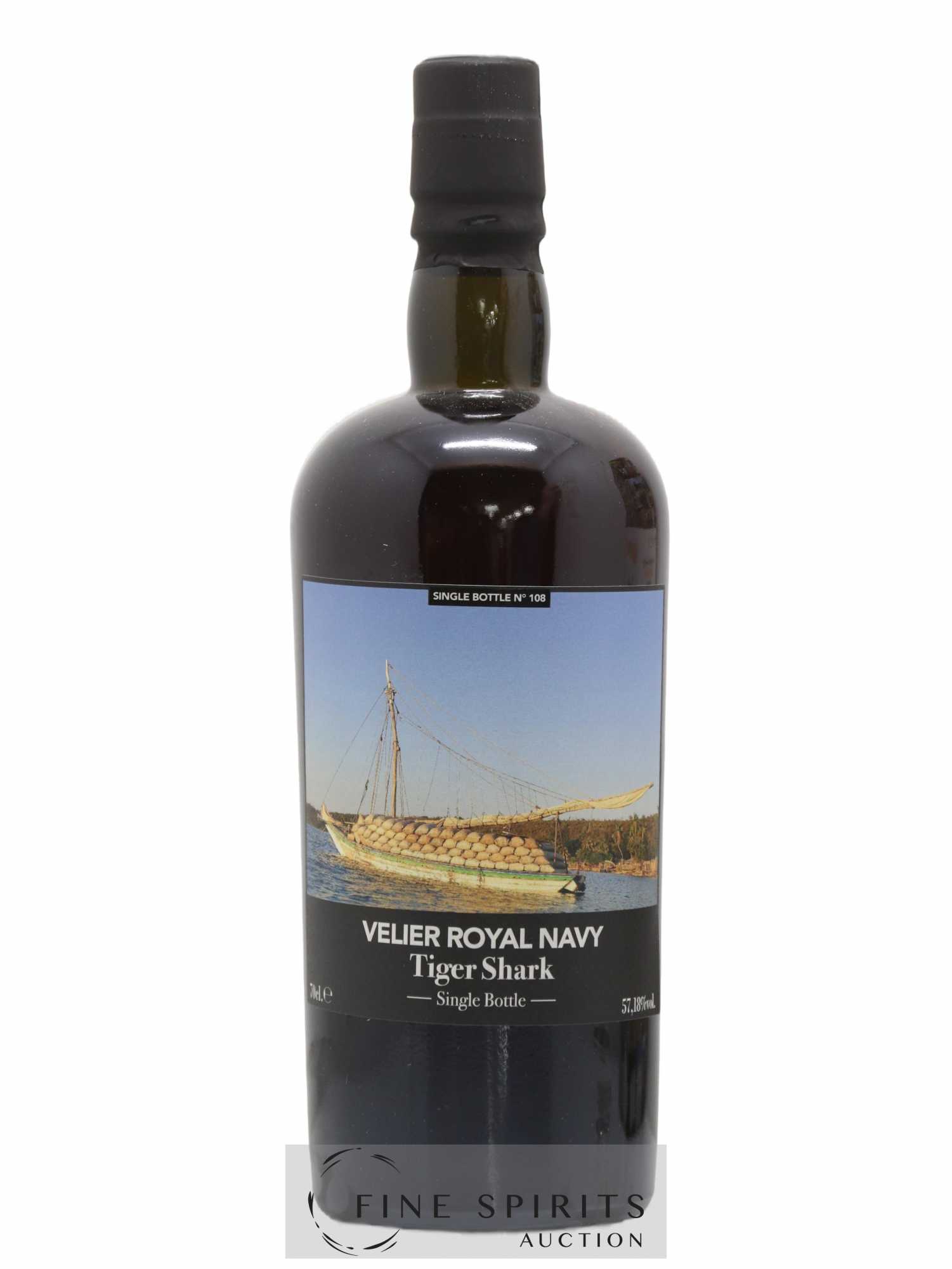 Velier Royal Navy Of. Tiger Shark - Single Bottle - First Release N°108 (sans prix de réserve) - Posten von 1 Flasche - 1