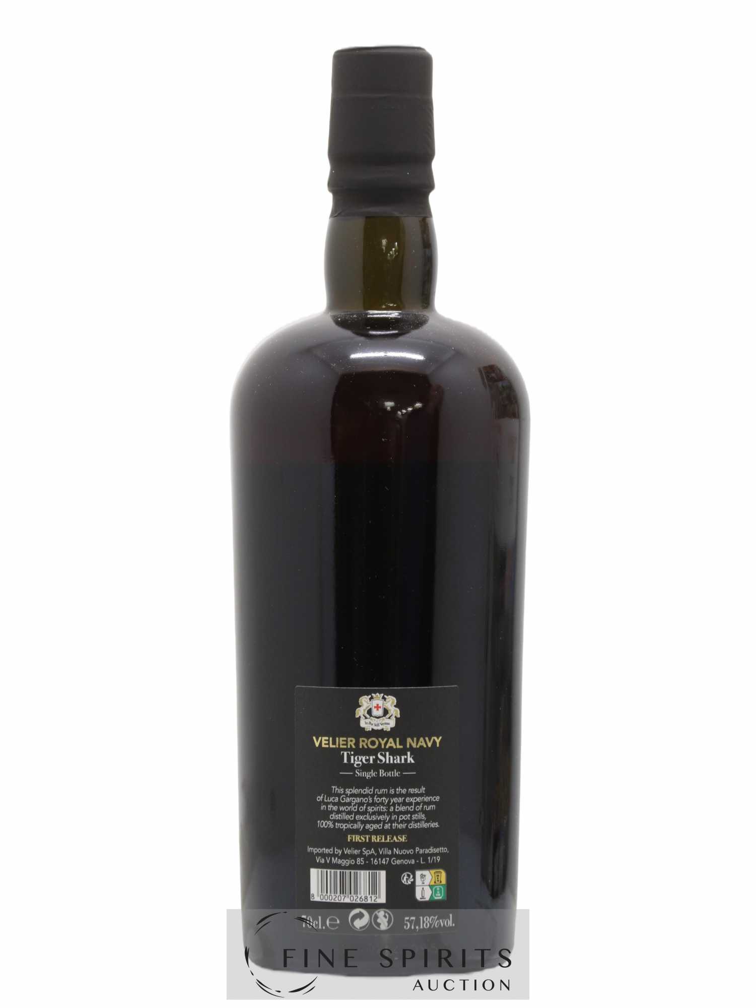 Velier Royal Navy Of. Tiger Shark - Single Bottle - First Release N°108 (sans prix de réserve) - Posten von 1 Flasche - 2