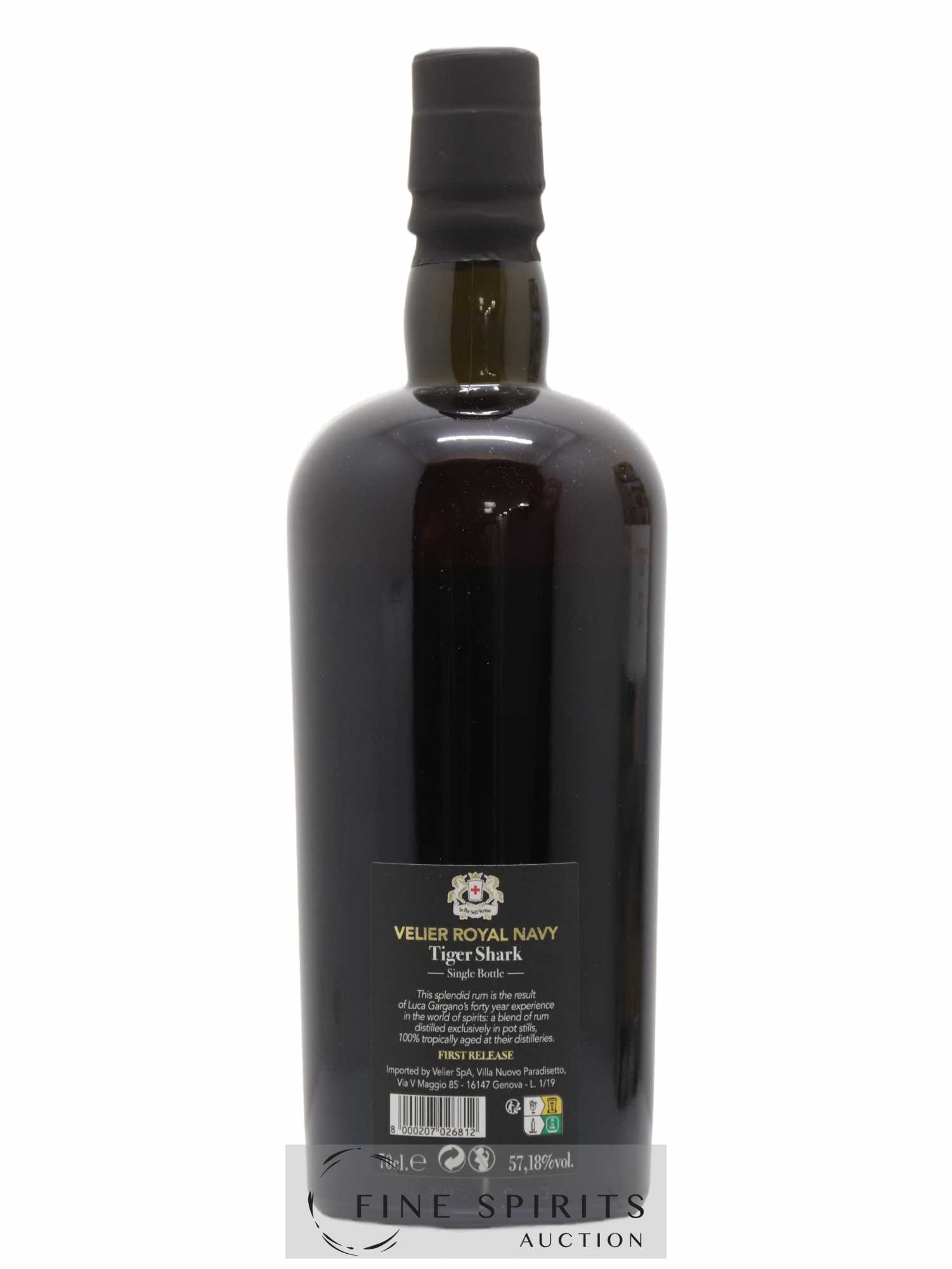Velier Royal Navy Of. Tiger Shark - Single Bottle - First Release N°044 (sans prix de réserve) - Posten von 1 Flasche - 2