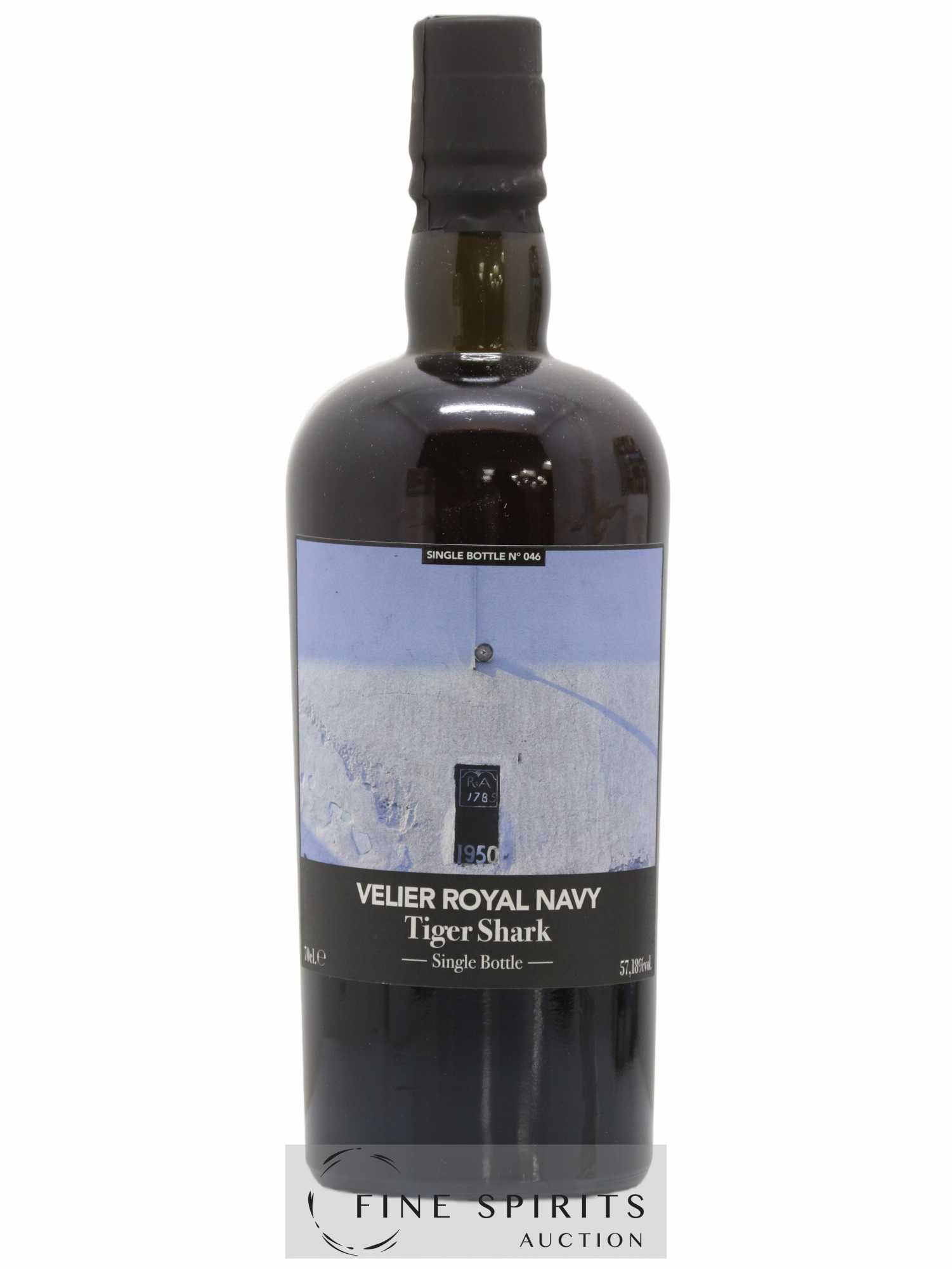 Velier Royal Navy Of. Tiger Shark - Single Bottle - First Release N°046 (sans prix de réserve) - Posten von 1 Flasche - 1