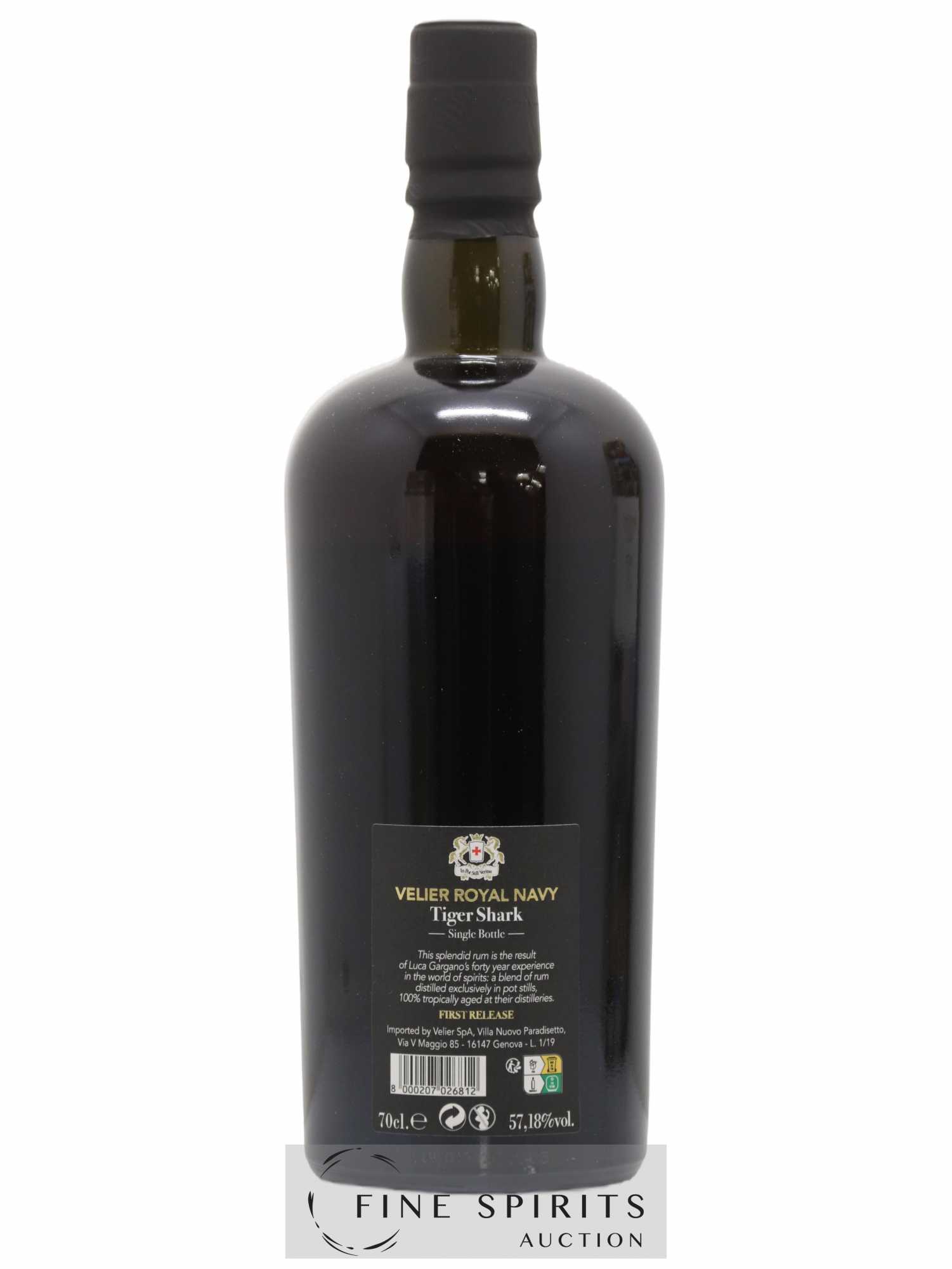 Velier Royal Navy Of. Tiger Shark - Single Bottle - First Release N°046 (sans prix de réserve) - Posten von 1 Flasche - 2