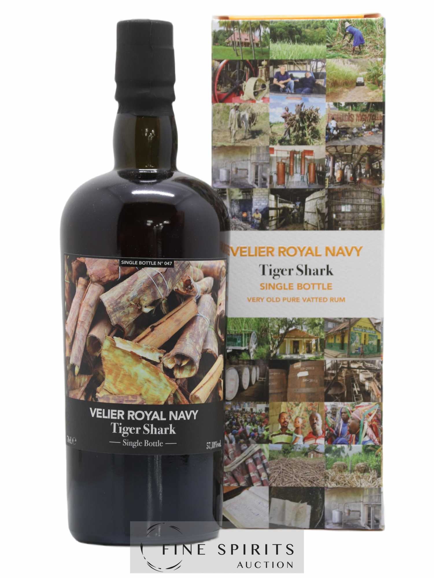 Velier Royal Navy Of. Tiger Shark - Single Bottle - First Release N°047 (sans prix de réserve) - Posten von 1 Flasche - 0