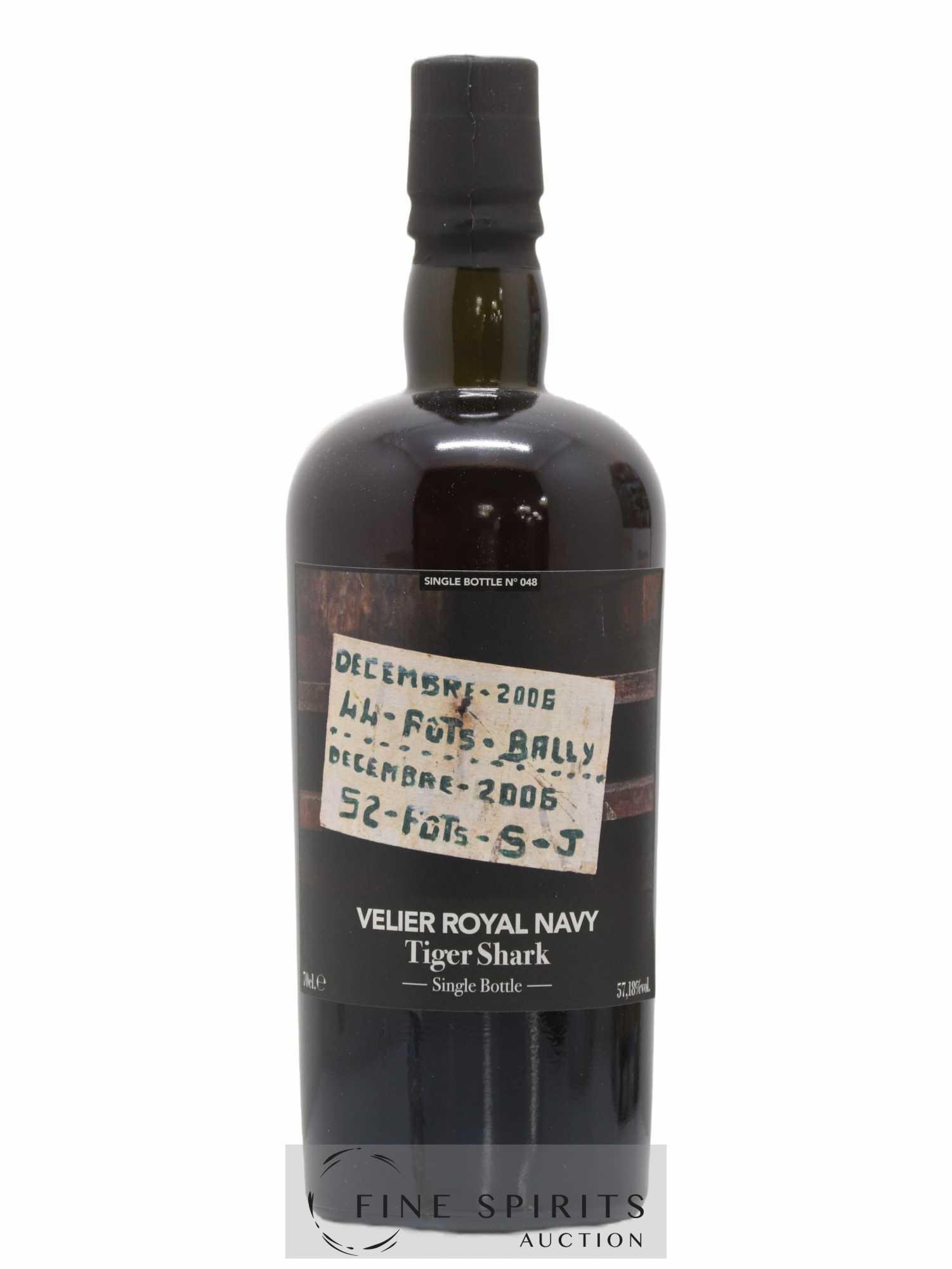 Velier Royal Navy Of. Tiger Shark - Single Bottle - First Release N°048 (sans prix de réserve) - Posten von 1 Flasche - 1