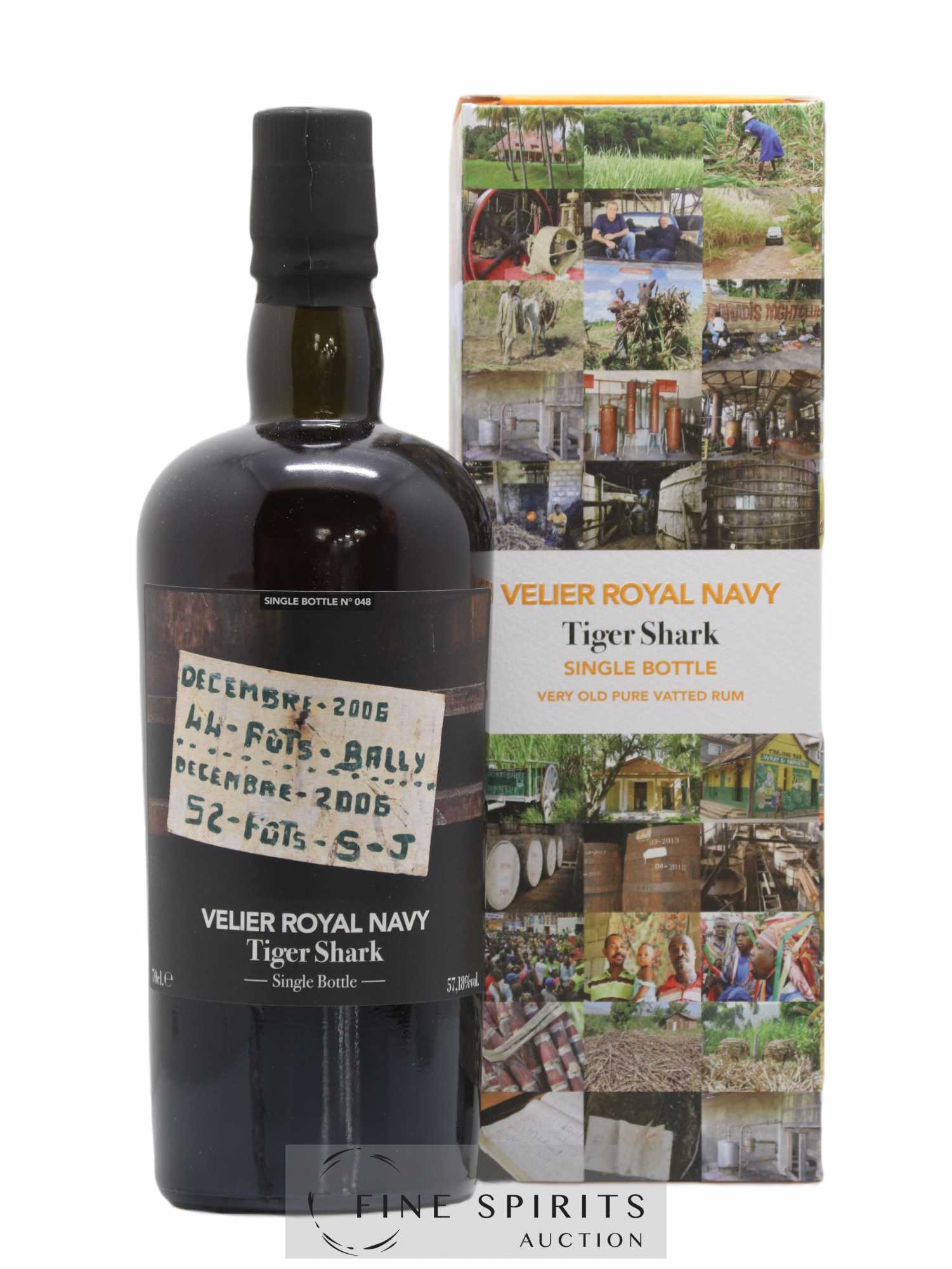 Velier Royal Navy Of. Tiger Shark - Single Bottle - First Release N°048 (sans prix de réserve) - Posten von 1 Flasche - 0