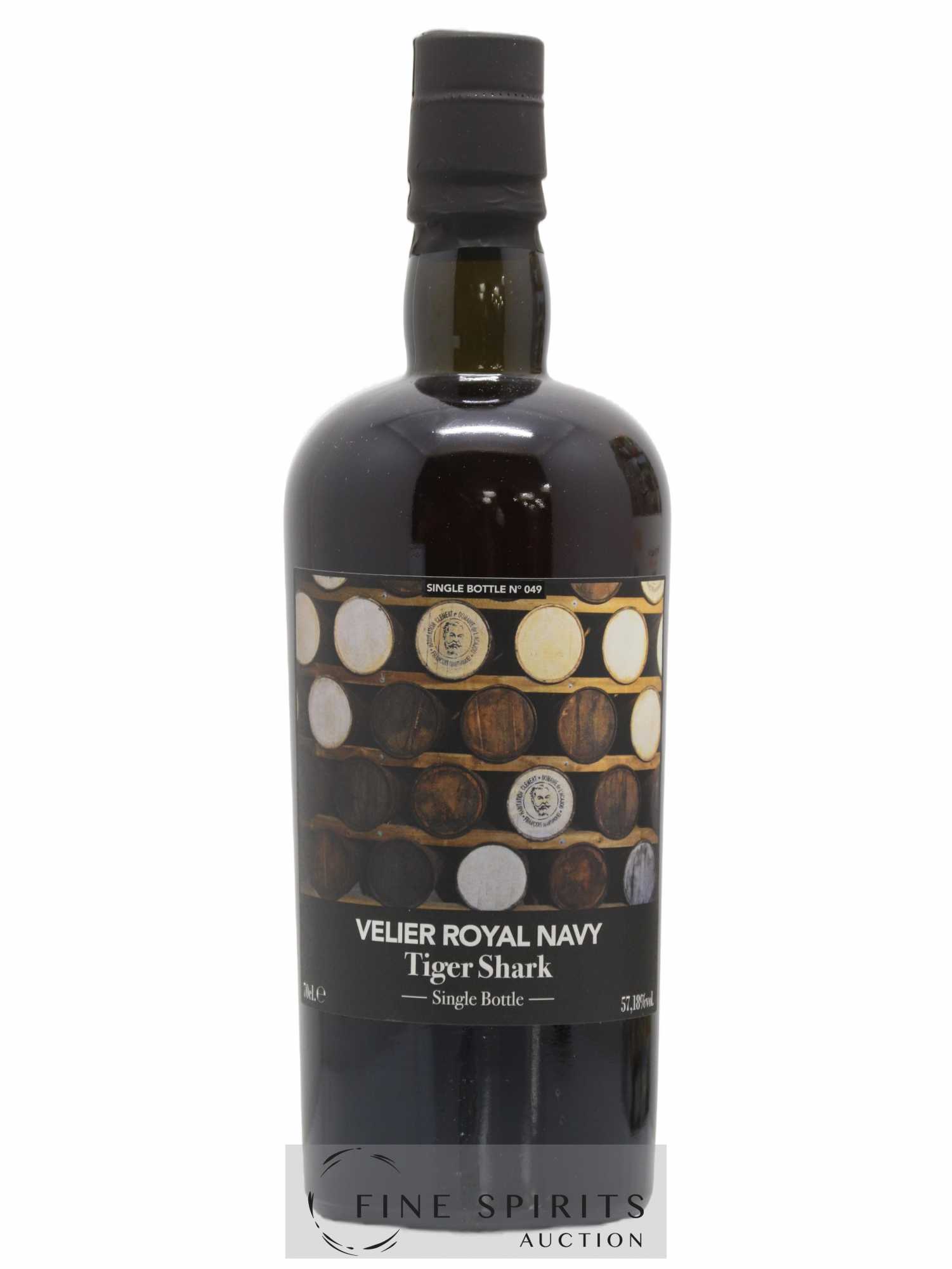 Velier Royal Navy Of. Tiger Shark - Single Bottle - First Release N°049 (sans prix de réserve) - Posten von 1 Flasche - 1