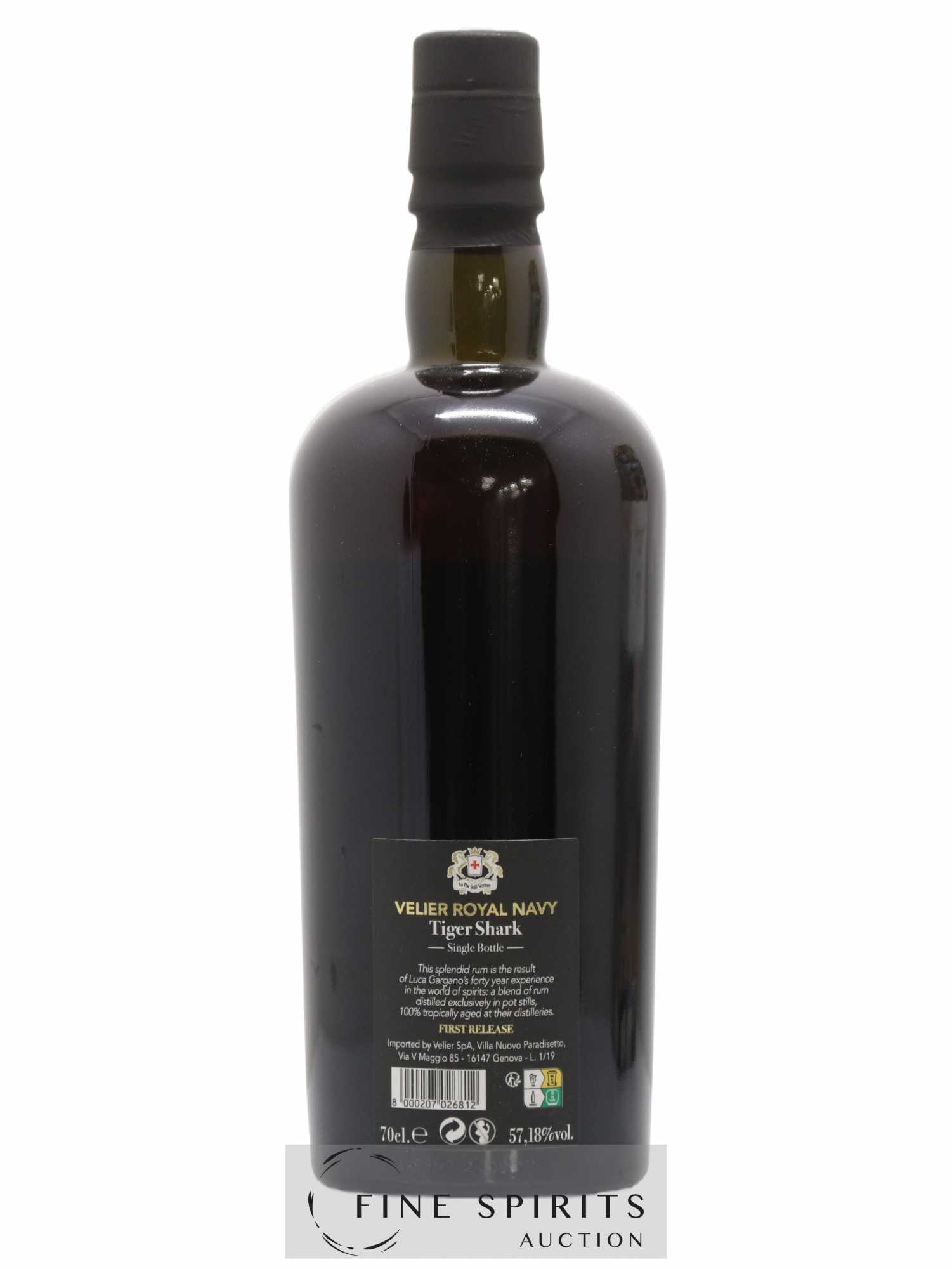 Velier Royal Navy Of. Tiger Shark - Single Bottle - First Release N°051 (sans prix de réserve) - Posten von 1 Flasche - 2