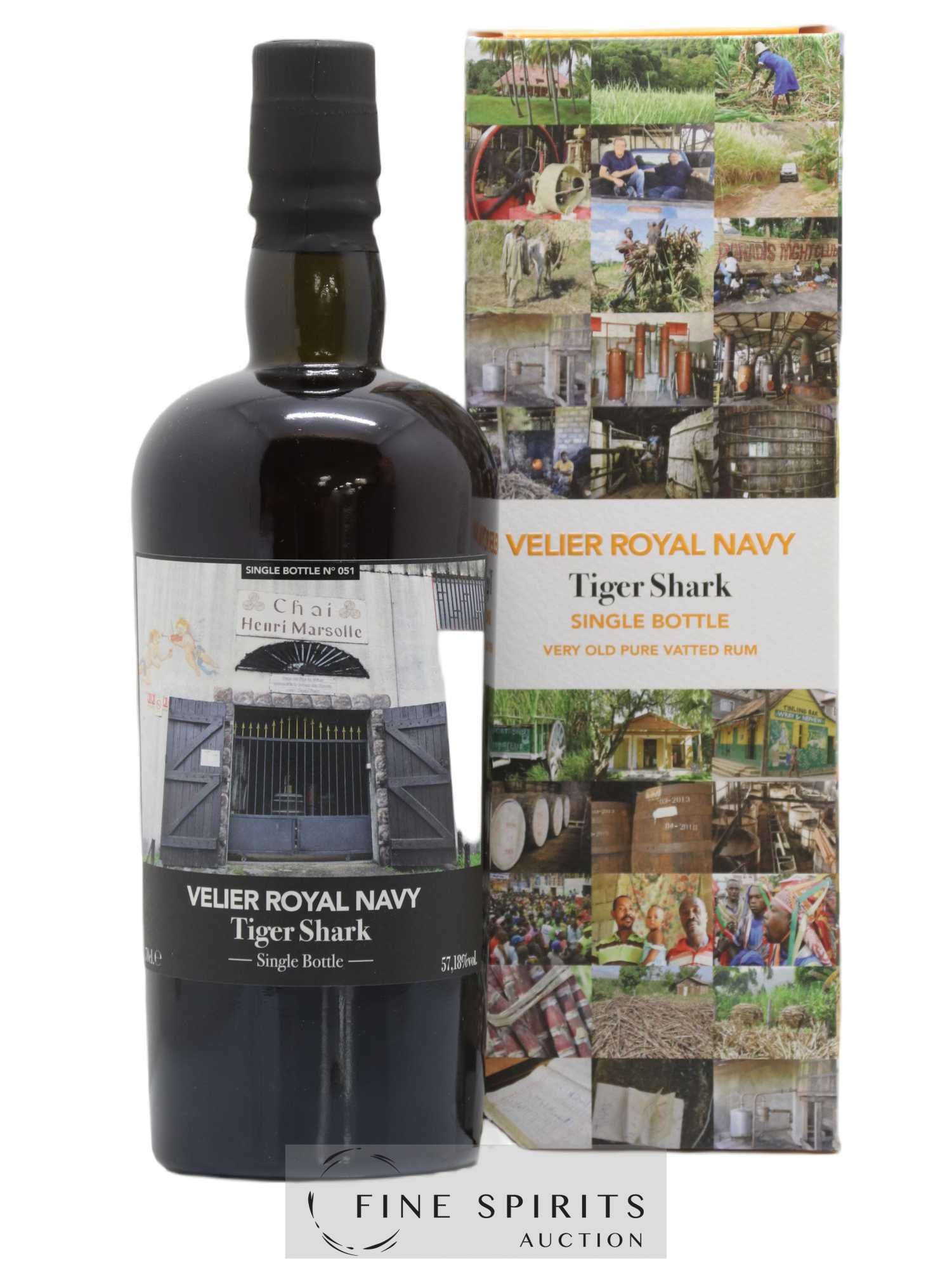 Velier Royal Navy Of. Tiger Shark - Single Bottle - First Release N°051 (sans prix de réserve) - Posten von 1 Flasche - 0