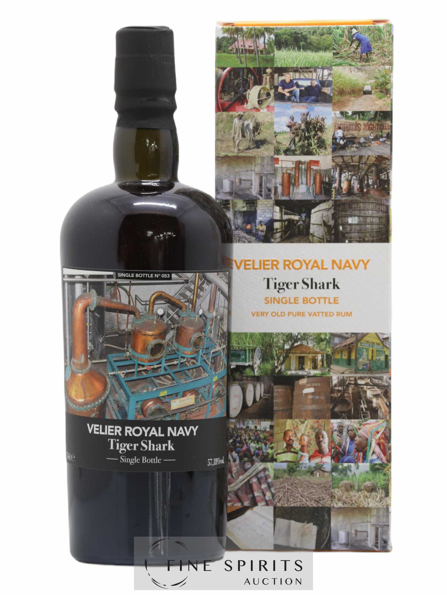 Velier Royal Navy Of. Tiger Shark - Single Bottle - First Release N°053 (sans prix de réserve) - Posten von 1 Flasche - 0