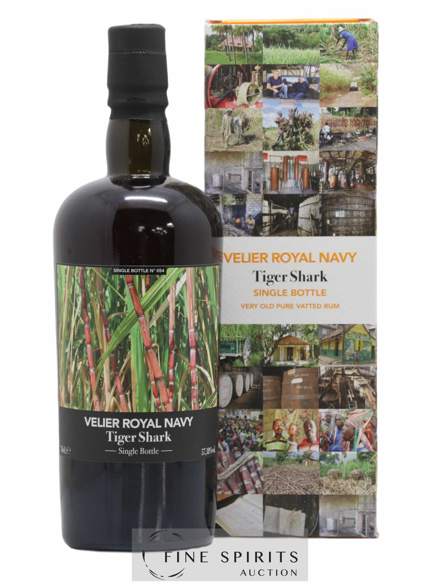 Velier Royal Navy Of. Tiger Shark - Single Bottle - First Release N°054 (sans prix de réserve) - Posten von 1 Flasche - 0
