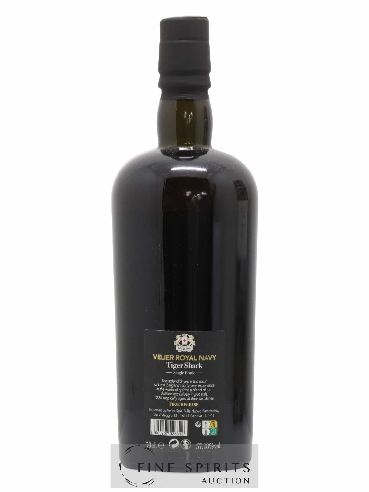 Velier Royal Navy Of. Tiger Shark - Single Bottle - First Release N°056 (sans prix de réserve) - Posten von 1 Flasche - 2