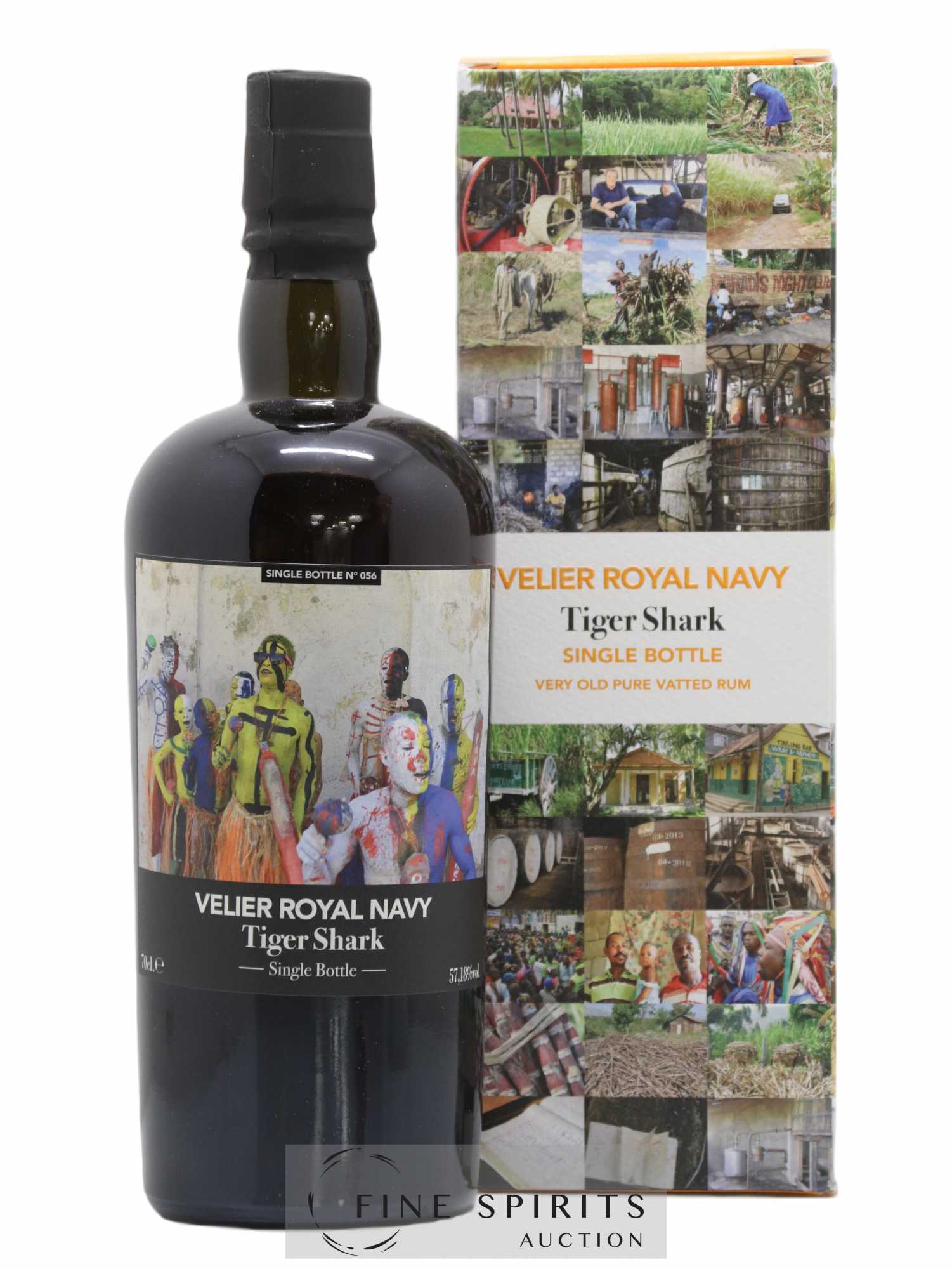 Velier Royal Navy Of. Tiger Shark - Single Bottle - First Release N°056 (sans prix de réserve) - Posten von 1 Flasche - 0