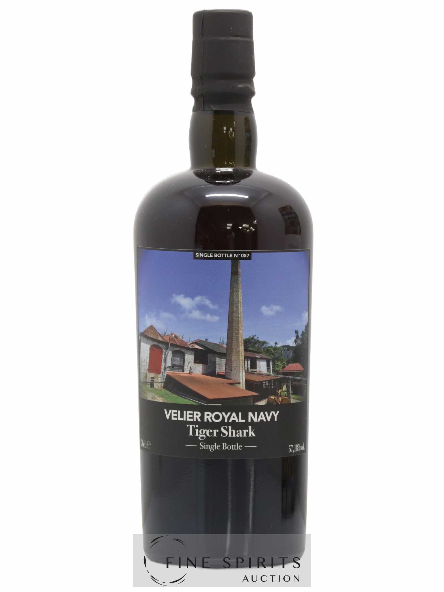 Velier Royal Navy Of. Tiger Shark - Single Bottle - First Release N°057 (sans prix de réserve) - Posten von 1 Flasche - 1