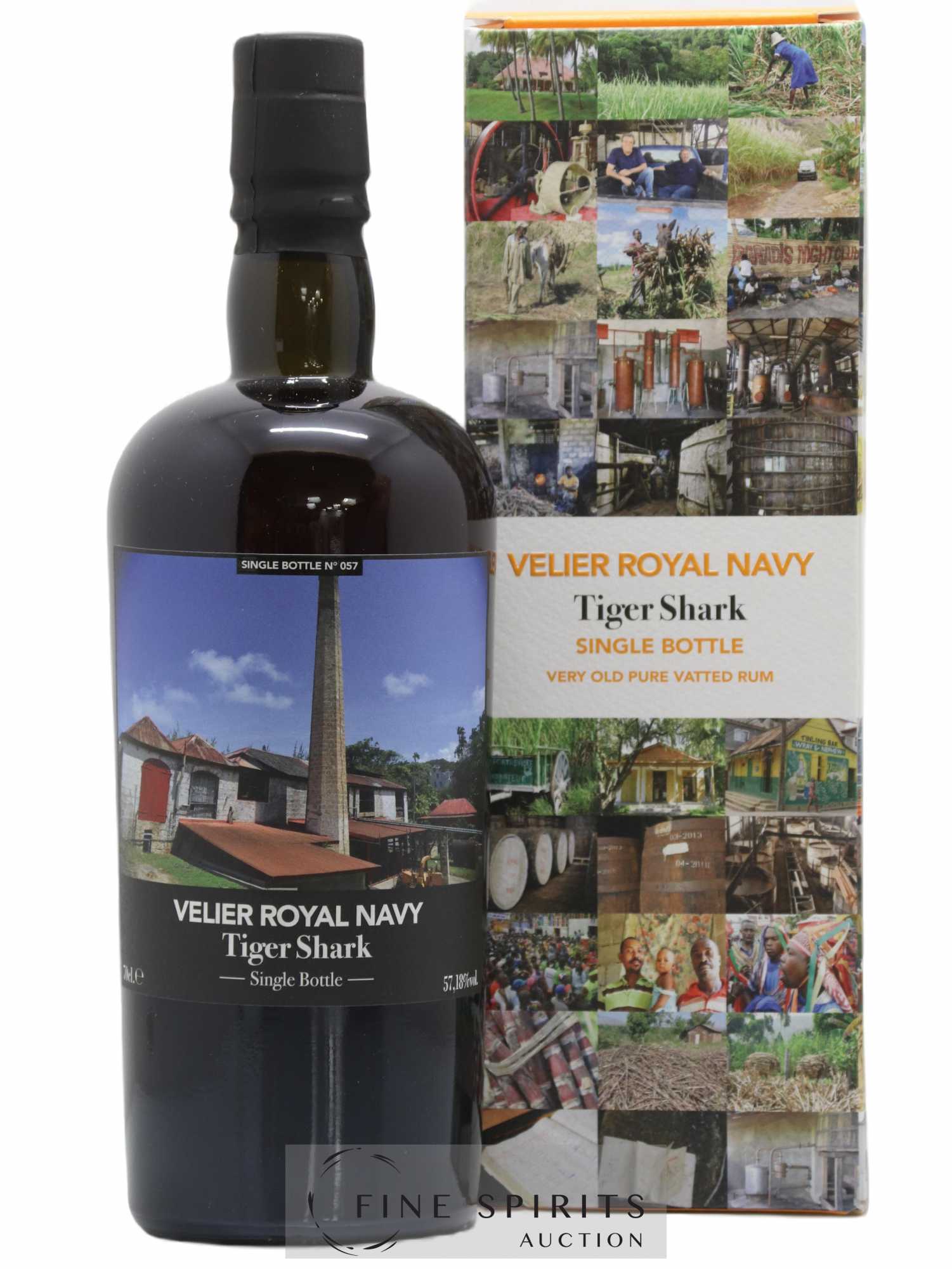 Velier Royal Navy Of. Tiger Shark - Single Bottle - First Release N°057 (sans prix de réserve) - Posten von 1 Flasche - 0