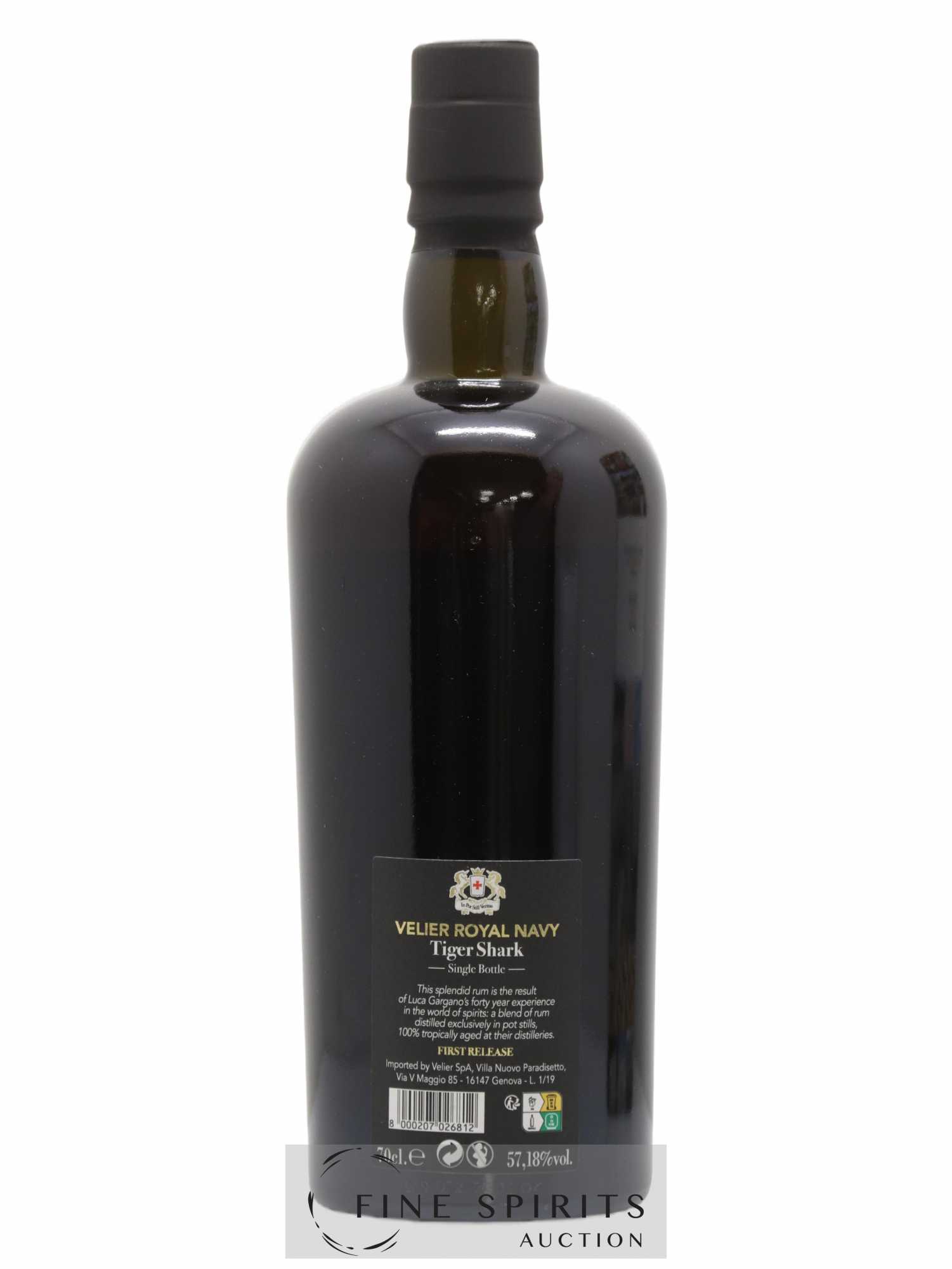 Velier Royal Navy Of. Tiger Shark - Single Bottle - First Release N°058 (sans prix de réserve) - Posten von 1 Flasche - 2