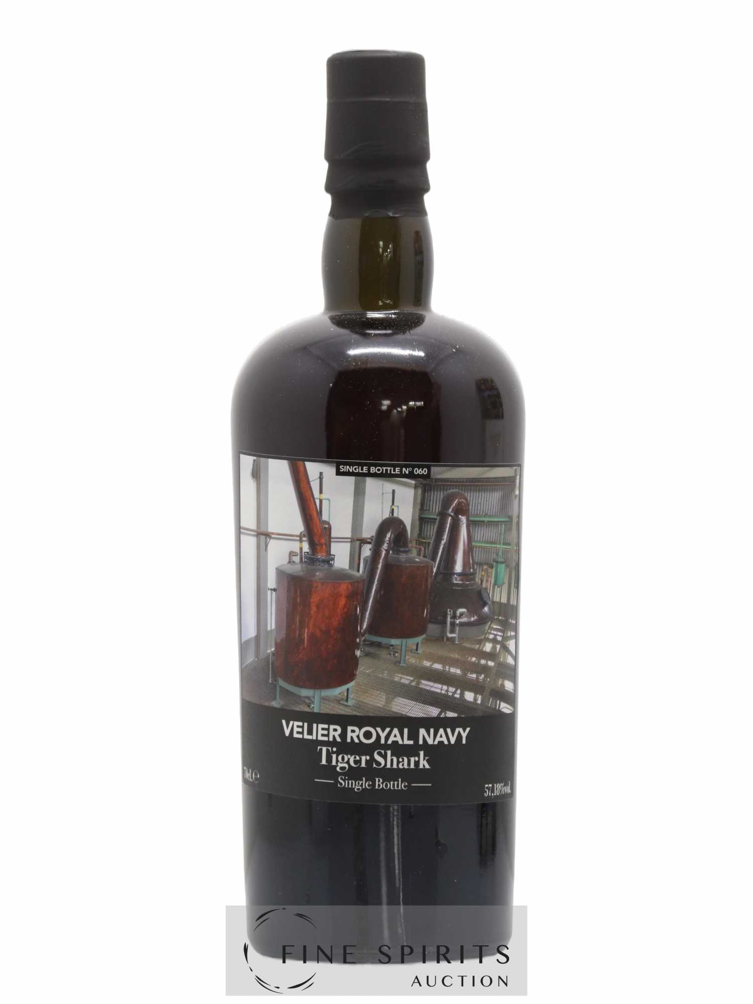 Velier Royal Navy Of. Tiger Shark - Single Bottle - First Release N°060 (sans prix de réserve) - Posten von 1 Flasche - 1