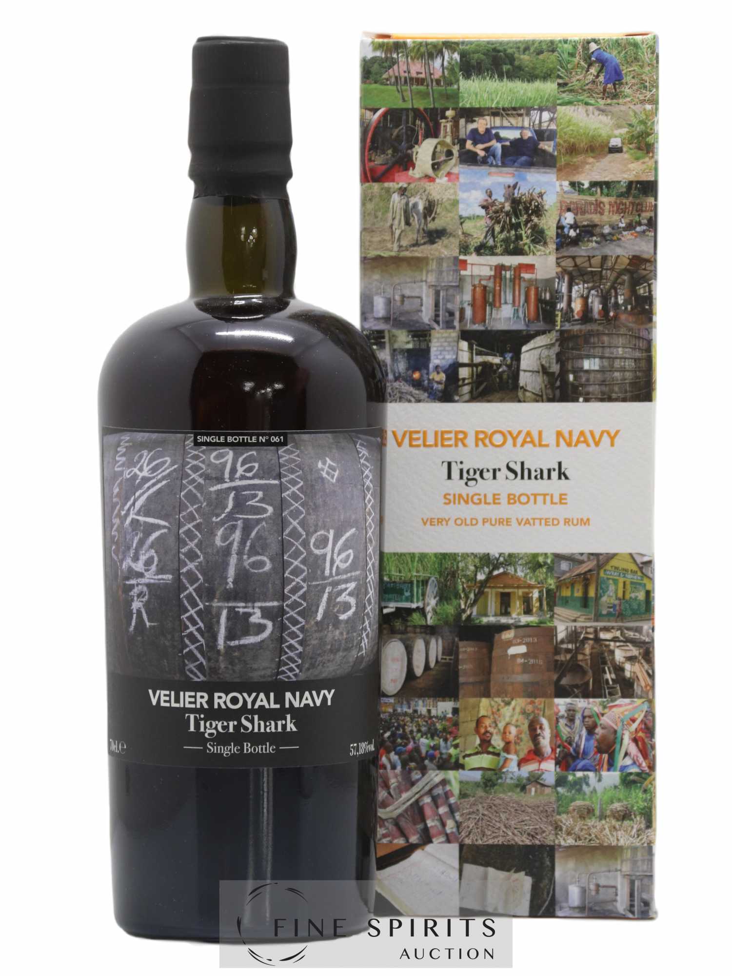 Velier Royal Navy Of. Tiger Shark - Single Bottle - First Release N°061 (sans prix de réserve) - Posten von 1 Flasche - 0