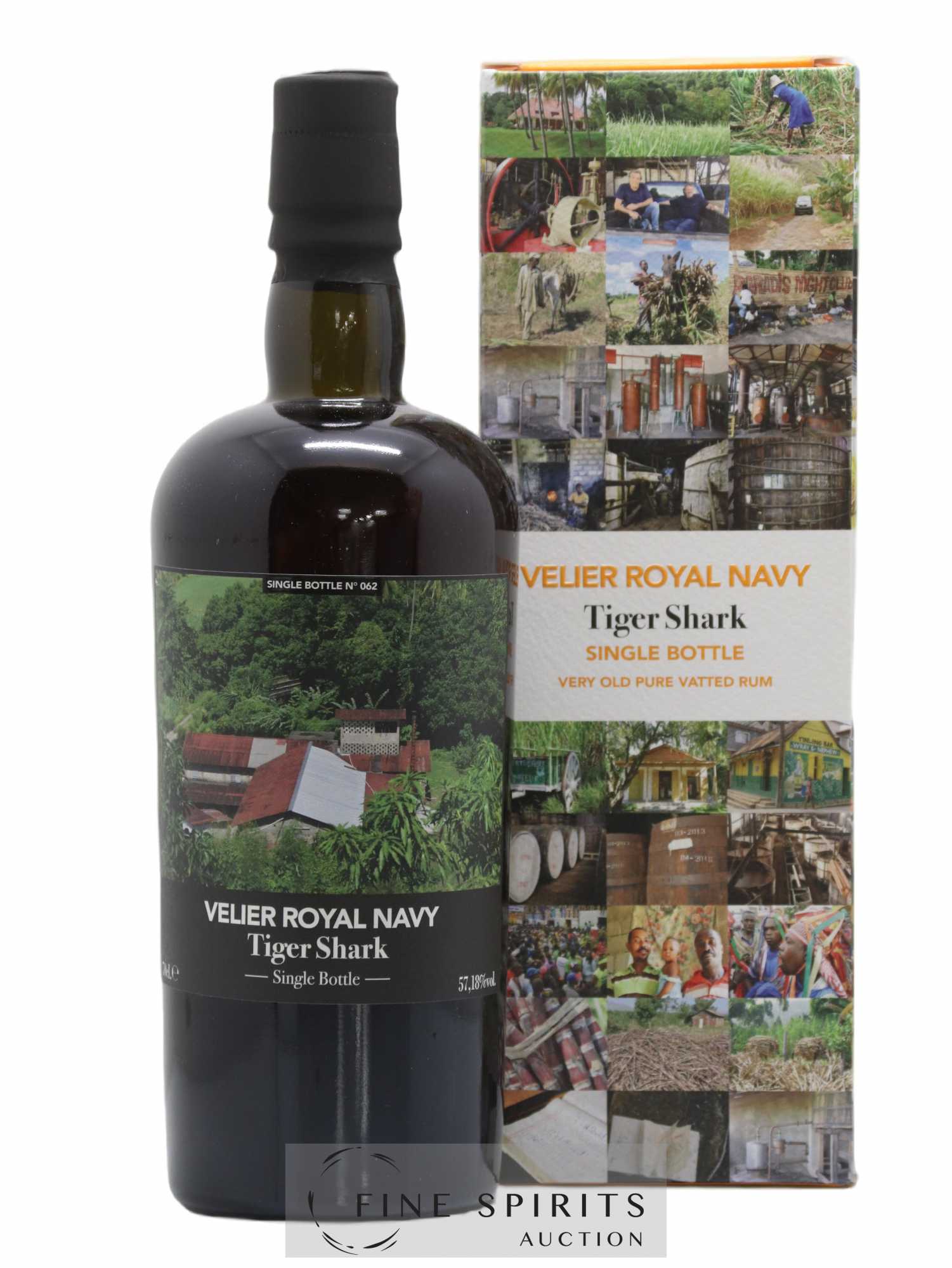Velier Royal Navy Of. Tiger Shark - Single Bottle - First Release N°062 (sans prix de réserve) - Posten von 1 Flasche - 0
