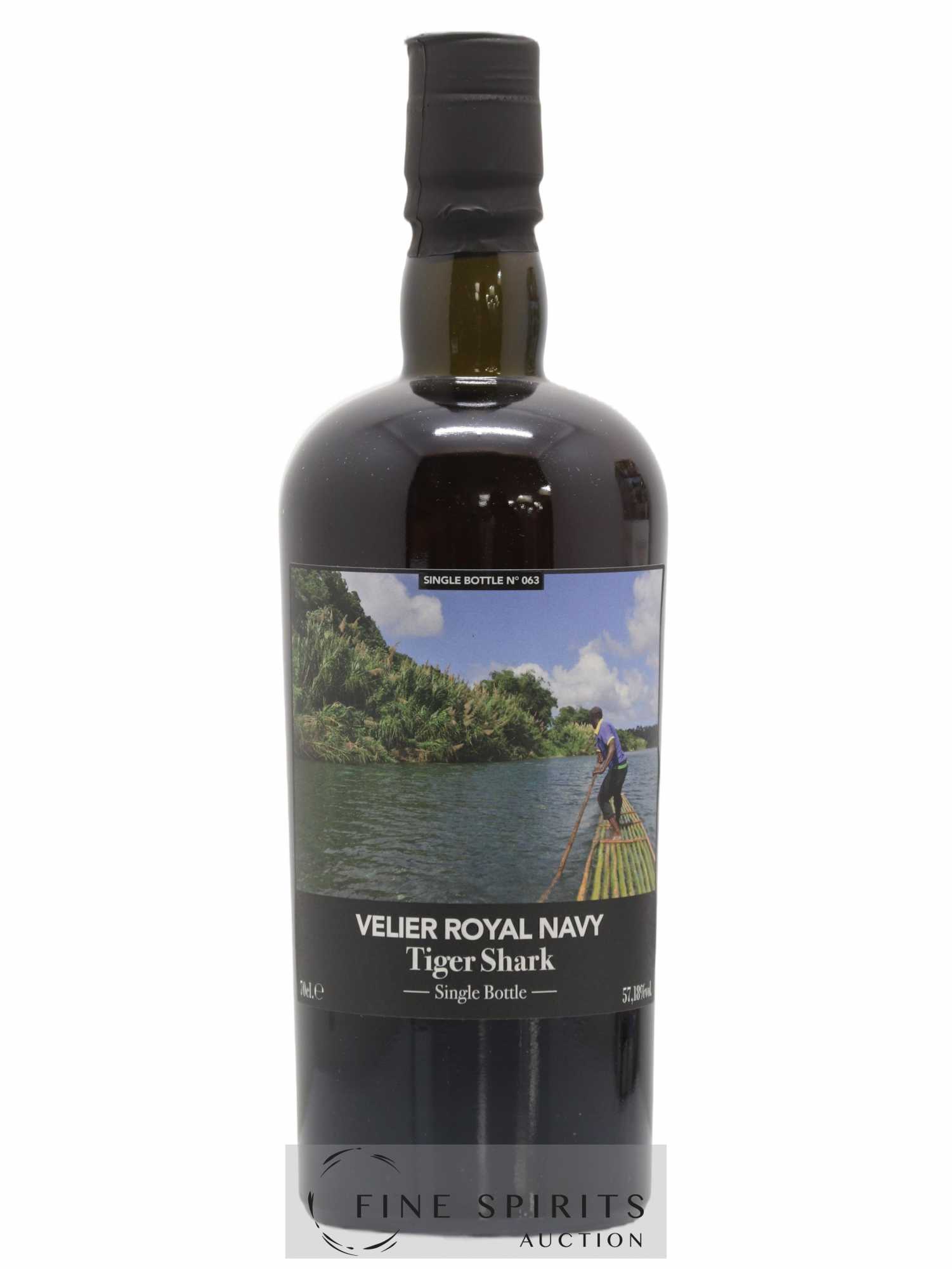 Velier Royal Navy Of. Tiger Shark - Single Bottle - First Release N°063 (sans prix de réserve) - Posten von 1 Flasche - 1
