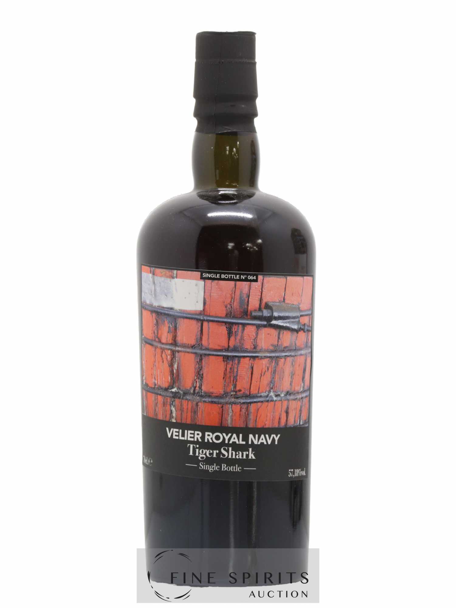 Velier Royal Navy Of. Tiger Shark - Single Bottle - First Release N°064 (sans prix de réserve) - Posten von 1 Flasche - 1